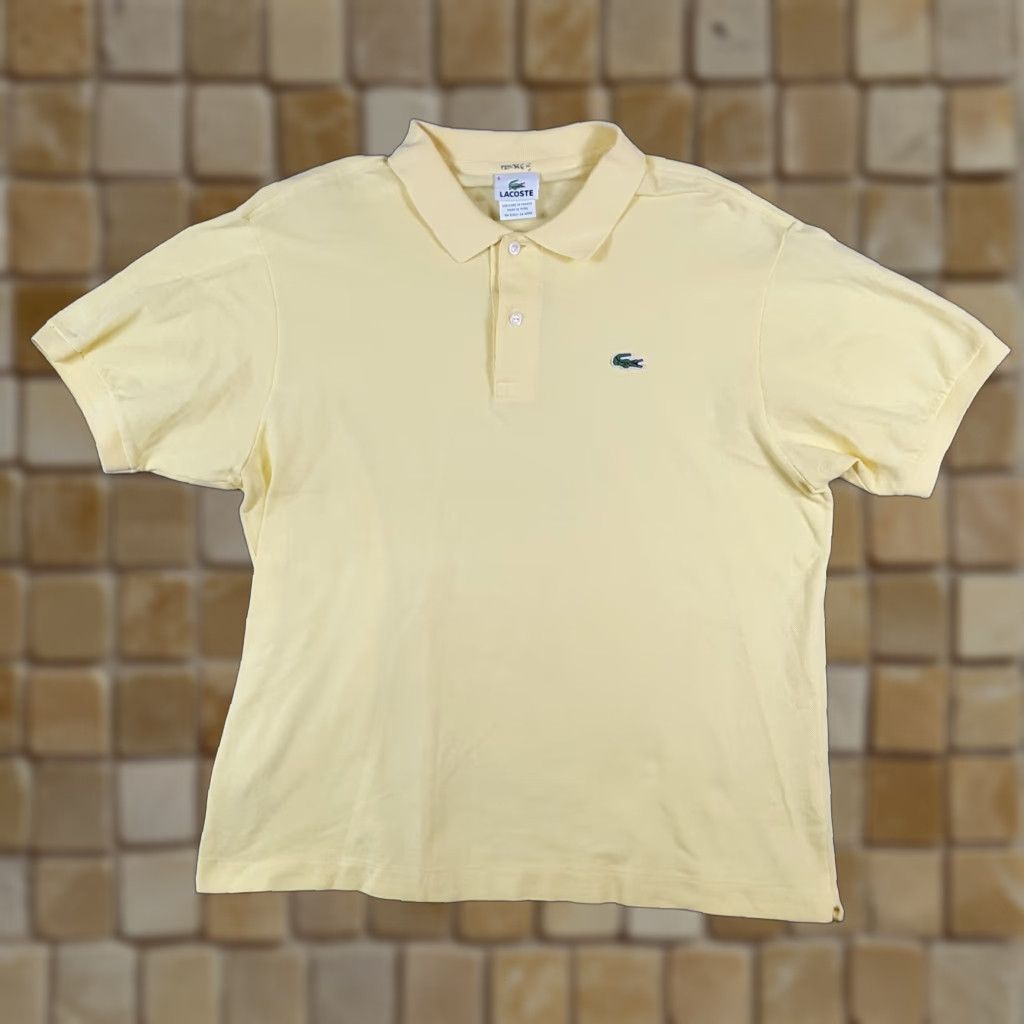 Lacoste Vintage Lacoste Polo Shirt Men's Large Short Sleeve Yellow Cotton Preppy 90s Golf Collar Size US S / EU 44-46 / 1 - 1 Thumbnail