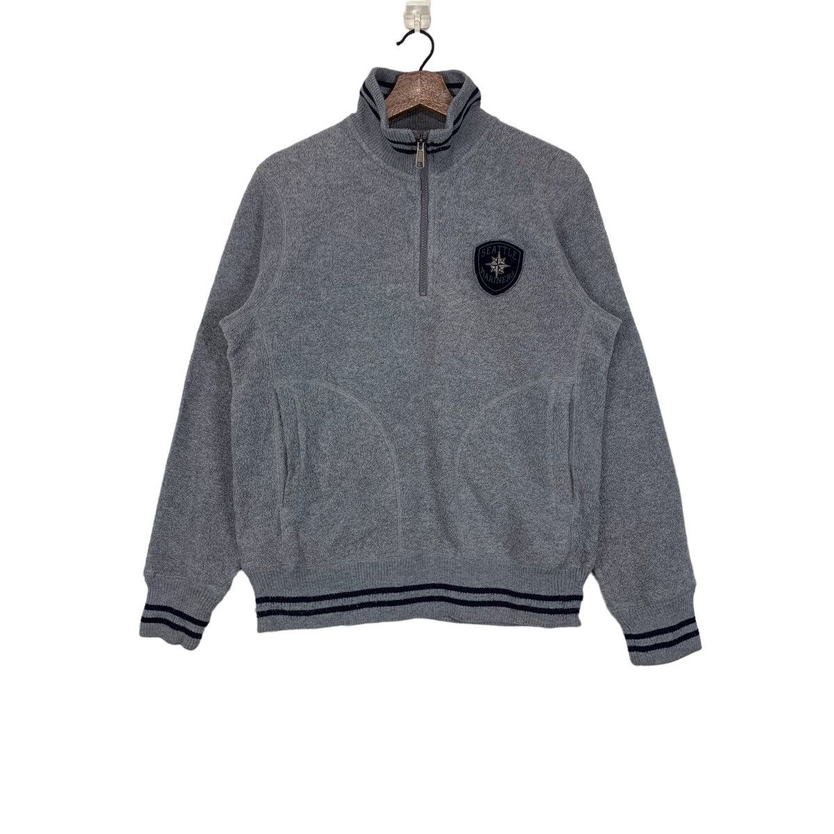 MLB × Uniqlo × Vintage Vintage Uniqlo X MLB Seattle Mariners Halfzip Fleece Size US M / EU 48-50 / 2 - 1 Thumbnail