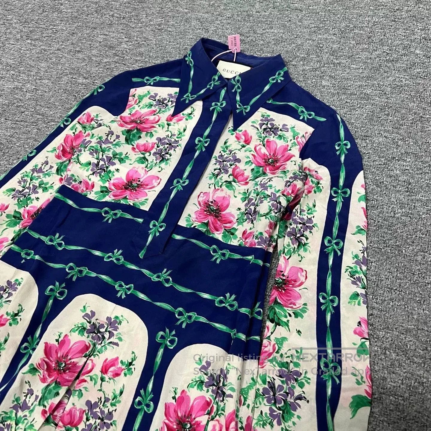 Gucci Gucci Silk Floral Long. Size S / US 4 / IT 40 - 7 Thumbnail