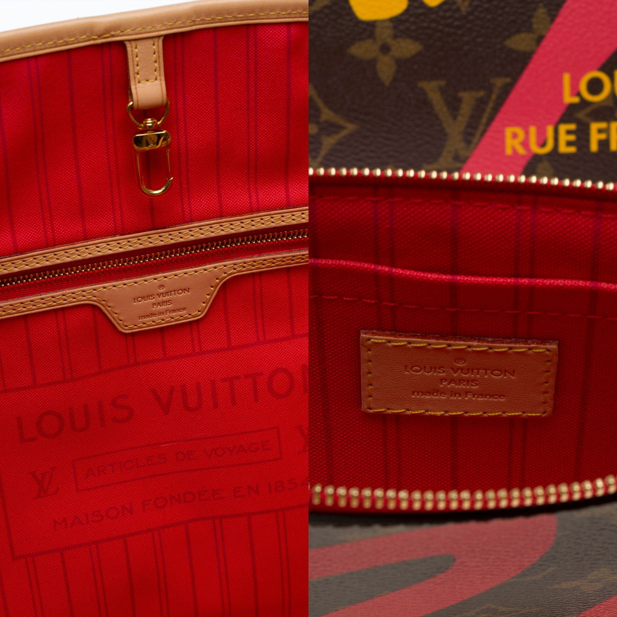 Louis Vuitton LOUIS VUITTON Neverfull in Brown Canvas Size ONE SIZE - 8 Thumbnail