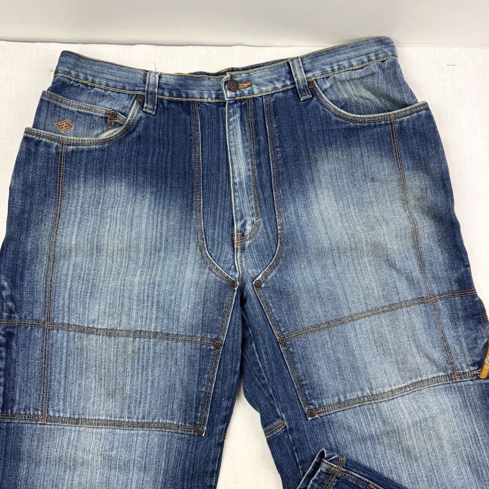 Enyce VINTAGE Enyce Jeans Baggy 38x30 Adult 90s hip hop grunge wide-leg blue jeans Mens Size US 38 / EU 54 - 2 Thumbnail