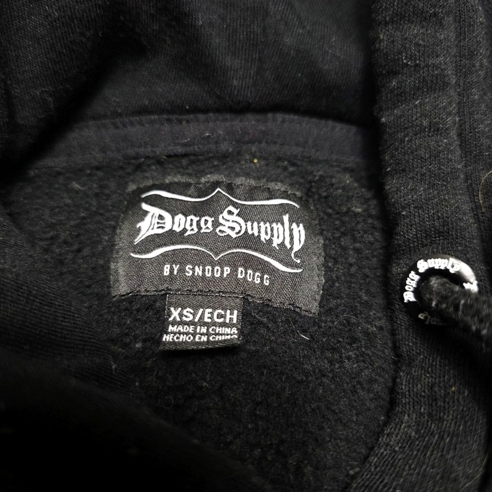 Vintage Dogg Supply Snoop Dogg Hoodie Men XS Black Yellow White Logo Embroidered Hooded Pullover Long Sleeve Regular Fit Machine Washable Size US XS / EU 42 / 0 - 4 Thumbnail