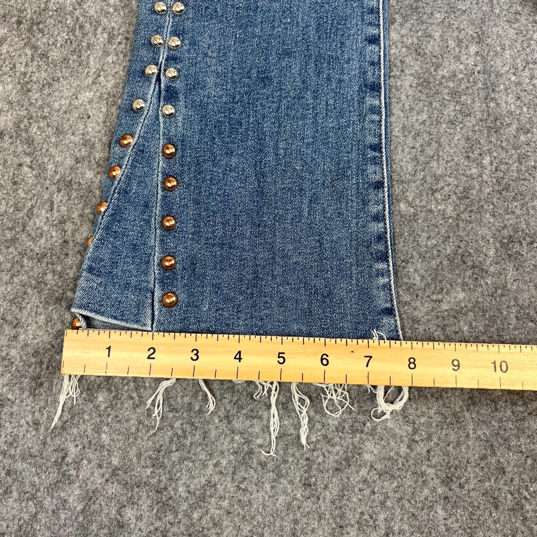 7 For All Mankind 7 For All Mankind Womens Jeans Bootcut Slim High Waist 8 Blue Denim 27 28in Inside Leg 28in 5-Pocket Styling Girls Womens Size 30" / US 8 / IT 44 - 3 Thumbnail