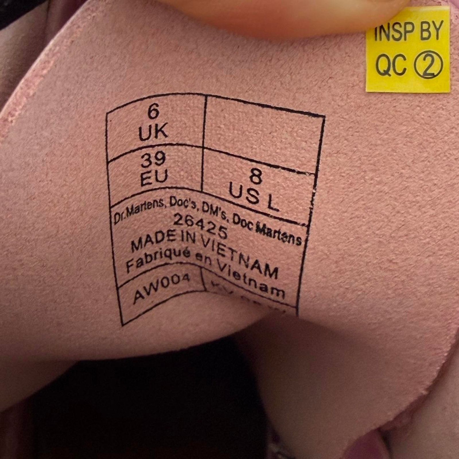 Dr. Martens ✿ ⋆｡ BRAND NEW Pink Dr. Martens 1460 Boots ⋆｡✿ Size US 8 / IT 38 - 7 Thumbnail