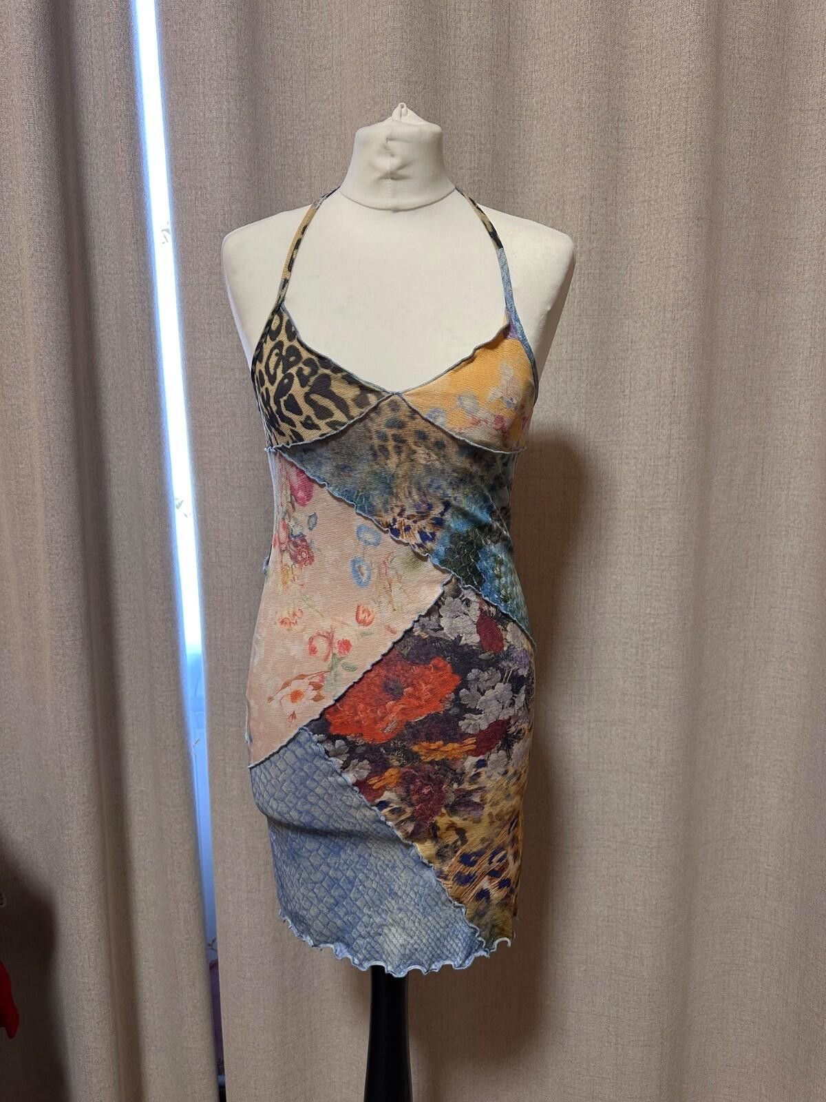 Jaded London Jaded London animal print halter neck mini dress Sz 36 EU Size S / US 4 / IT 40 - 1 Thumbnail
