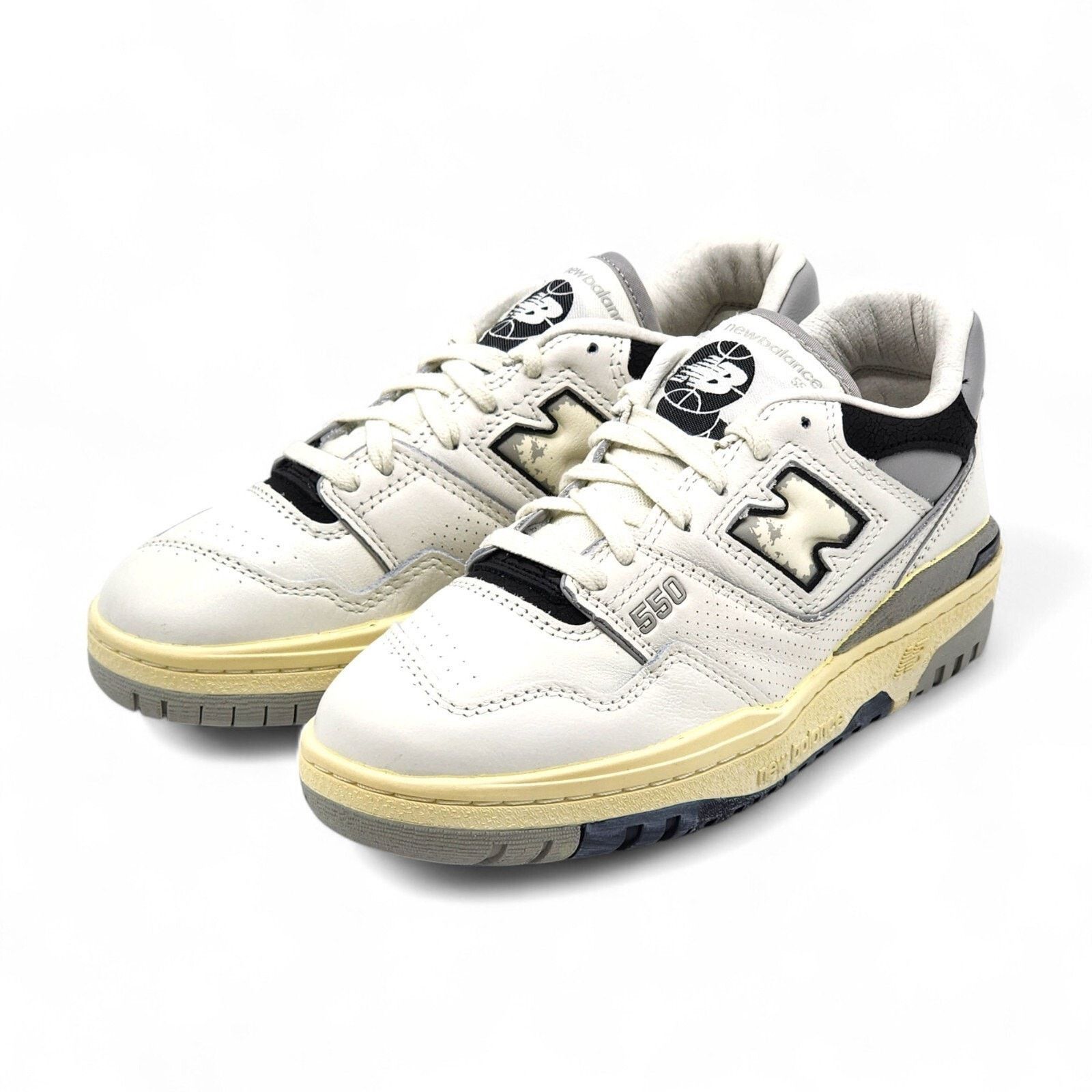New Balance 550 Bb550Vgb White Grey Retro Shoes Sneakers 5M 6.5W Nwb, Women's