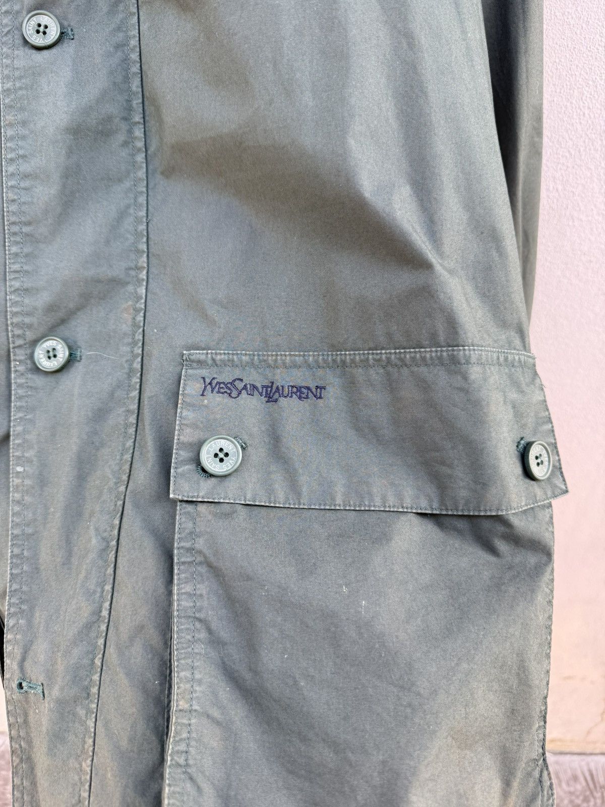 Yves Saint Laurent Vintage 90s YVES SAINT LAURENT YSL Military Style Jacket Size US L / EU 52-54 / 3 - 7 Thumbnail