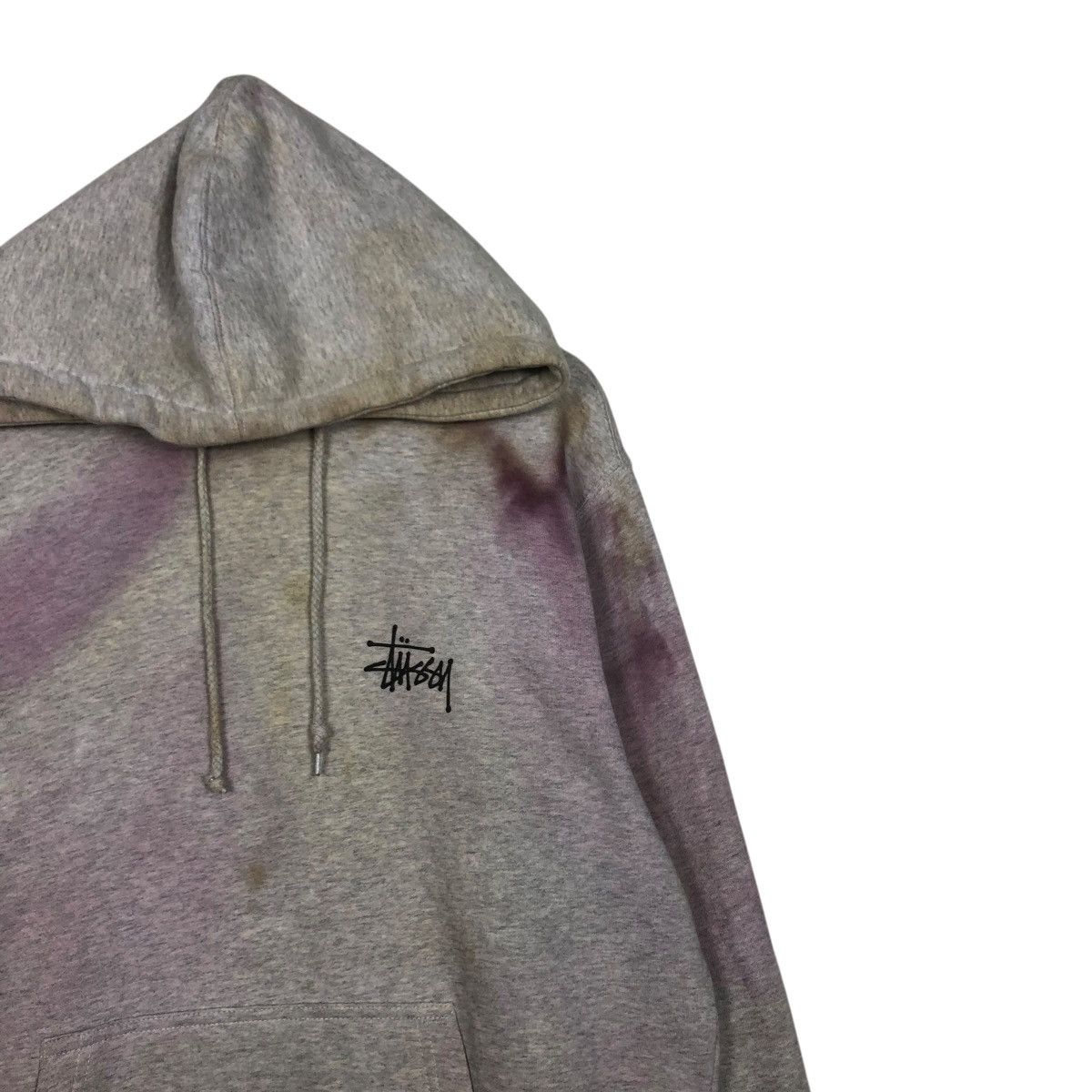Stussy 🔥VINTAGE HOODIE STUSSY BIG LOGO ACID WASH DISTRESSED DESIGN Size US M / EU 48-50 / 2 - 8 Thumbnail