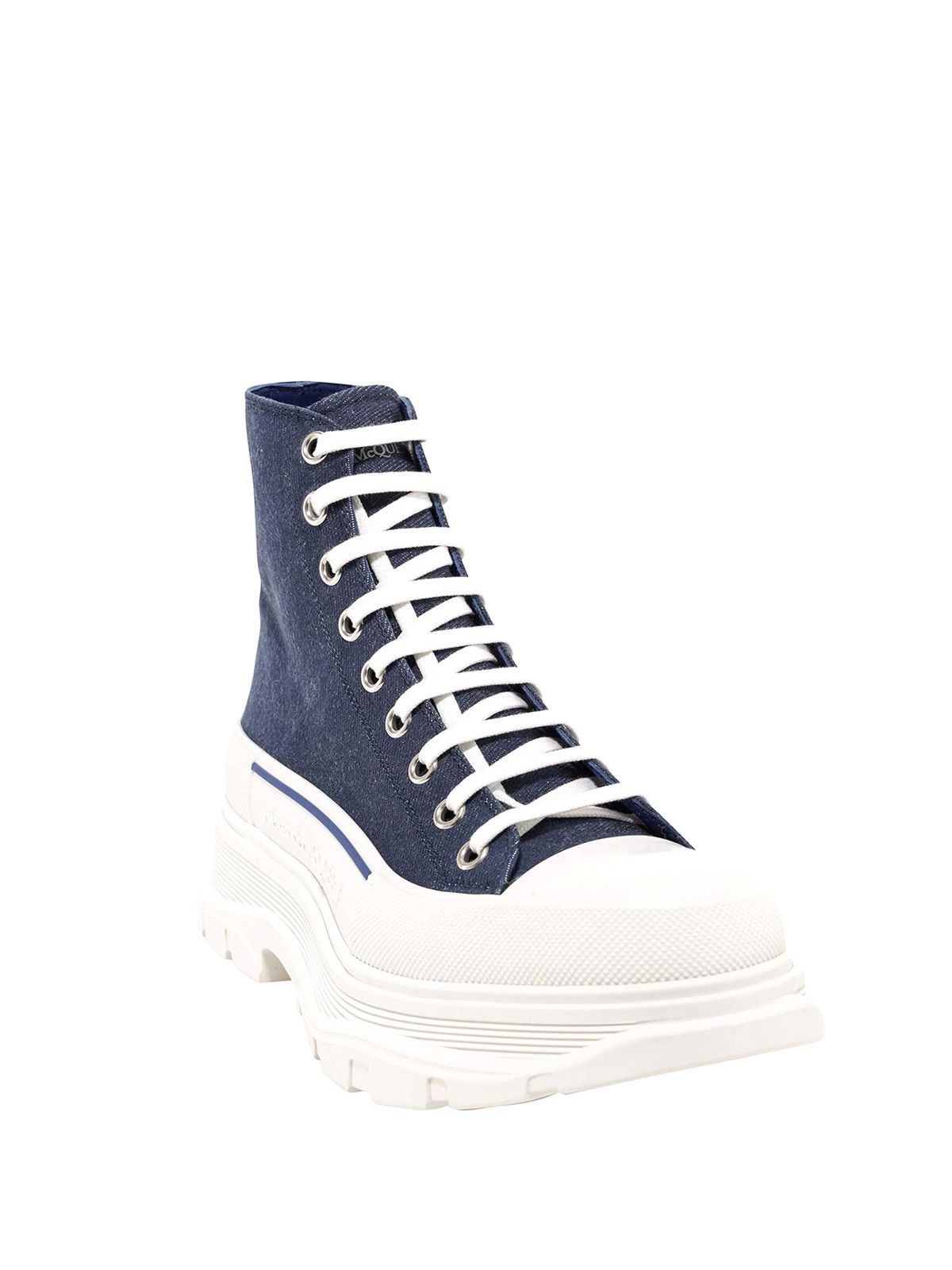Alexander McQueen o1y0225 Ankle Boots in Blue Size US 9 / IT 39 - 2 Thumbnail
