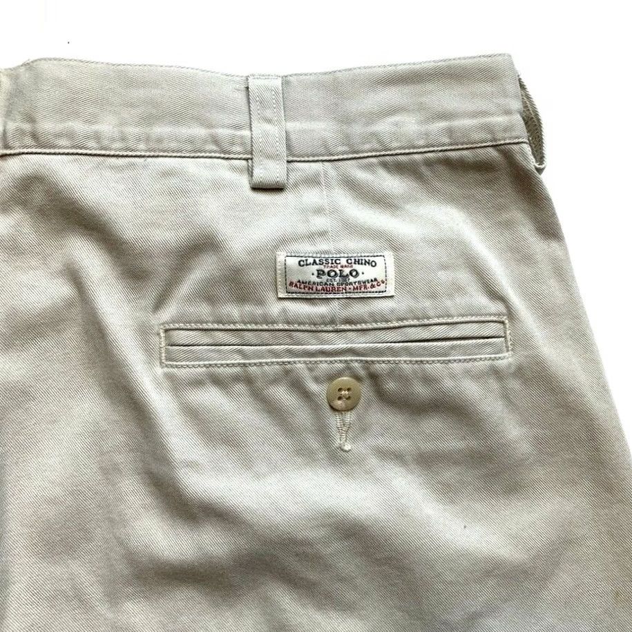Polo Ralph Lauren Polo Ralph Lauren Tyler Shorts Mens 34 Chino Beige Pleated Logo 90s Summer Casual Outdoor Beach Shirt/Bottoms Size US S / EU 44-46 / 1 - 5 Thumbnail