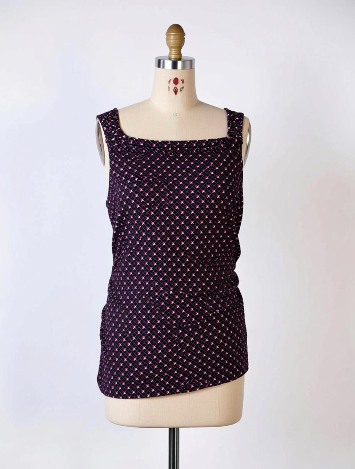 Other White House Black Market Sleeveless Printed Tank Top Size L Size L / US 10 / IT 46 - 1 Thumbnail