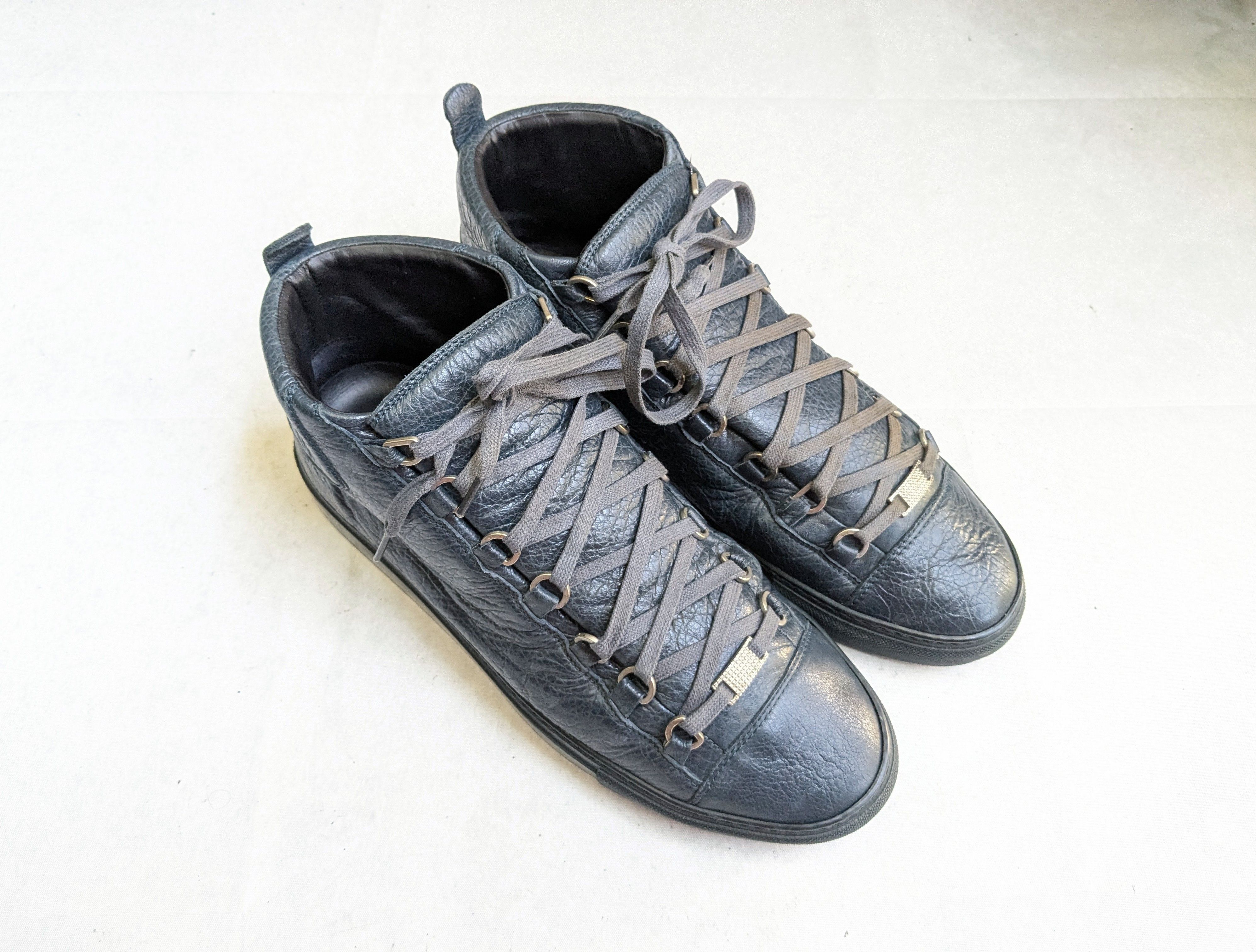 Balenciaga Balenciaga Arena Sneakers Navy Blue 11 High Tops Leather Size US 11 / EU 44 - 5 Thumbnail