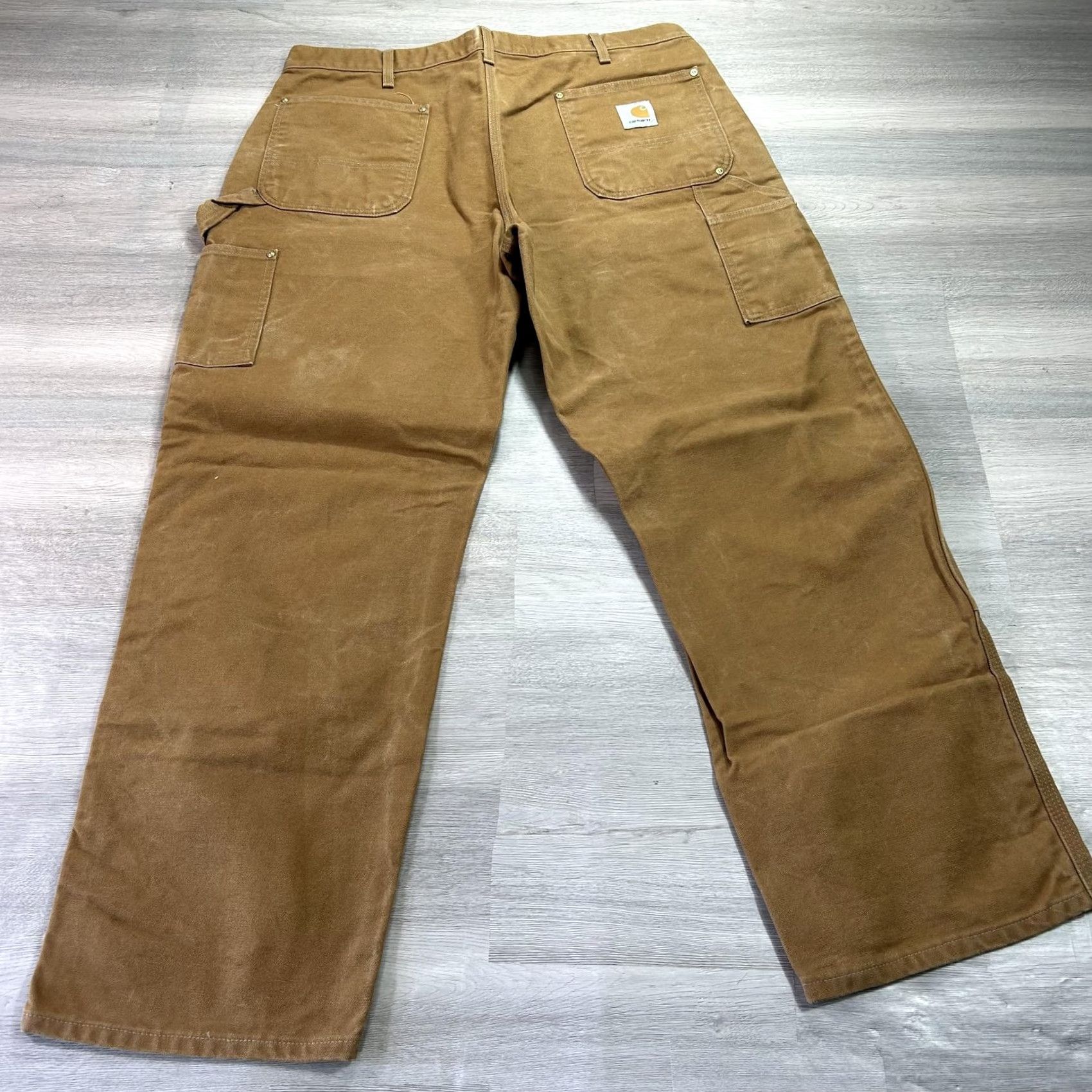 Carhartt VINTAGE Carhartt Pants Carpenter Mens 38x30 Brown Canvas B01 Double Knee USA Size US 38 / EU 54 - 2 Thumbnail