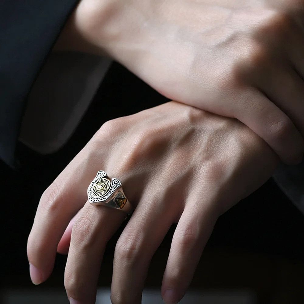 Jewelry × Vintage Retro Eye Ring Size ONE SIZE - 3 Thumbnail