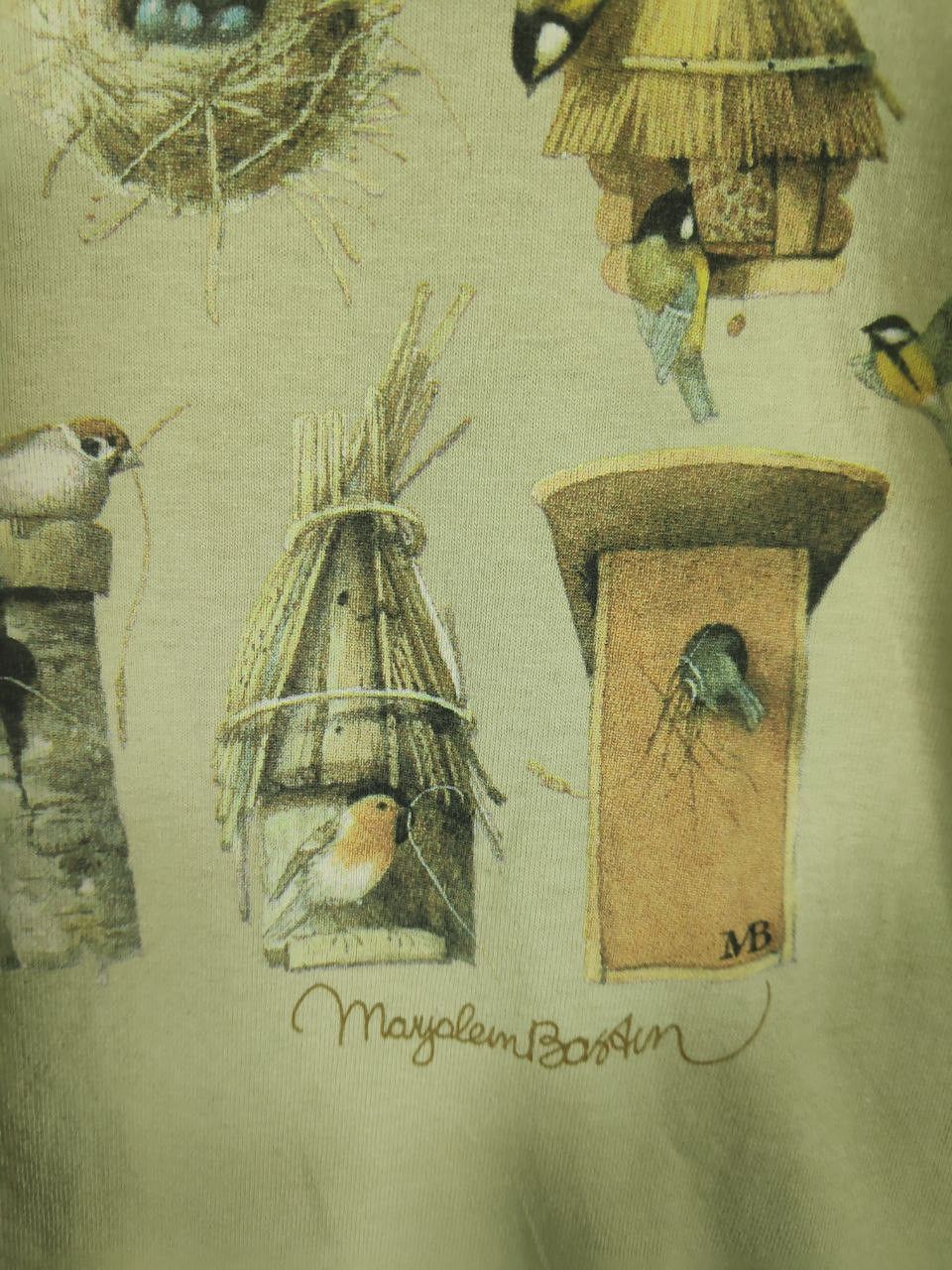 Vintage Vtg 90s Marjolein Bastin Wild Birds Pop Art Tee Size XL Size US XL / EU 56 / 4 - 4 Thumbnail