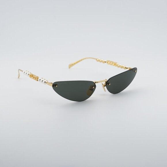 Gucci Gucci GG1920S 001 Sunglasses Shiny Gold with White Pearl Size ONE SIZE - 4 Thumbnail