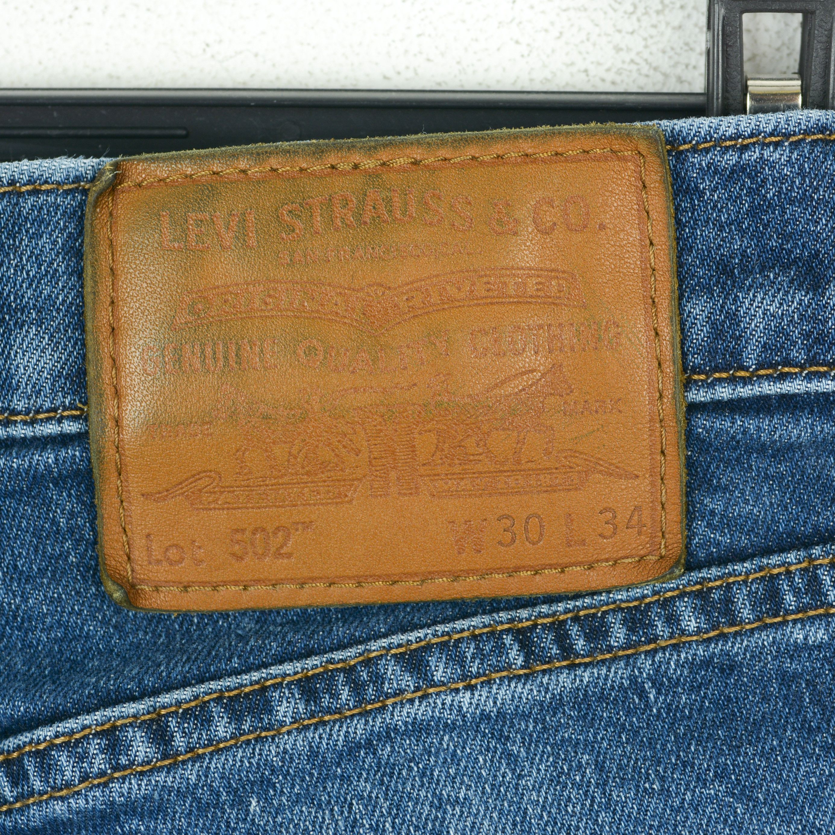 Levi's Premium Big E 502 W30 L30 Skinny Regular Jeans Denim Pants Size US 30 / EU 46 - 6 Thumbnail
