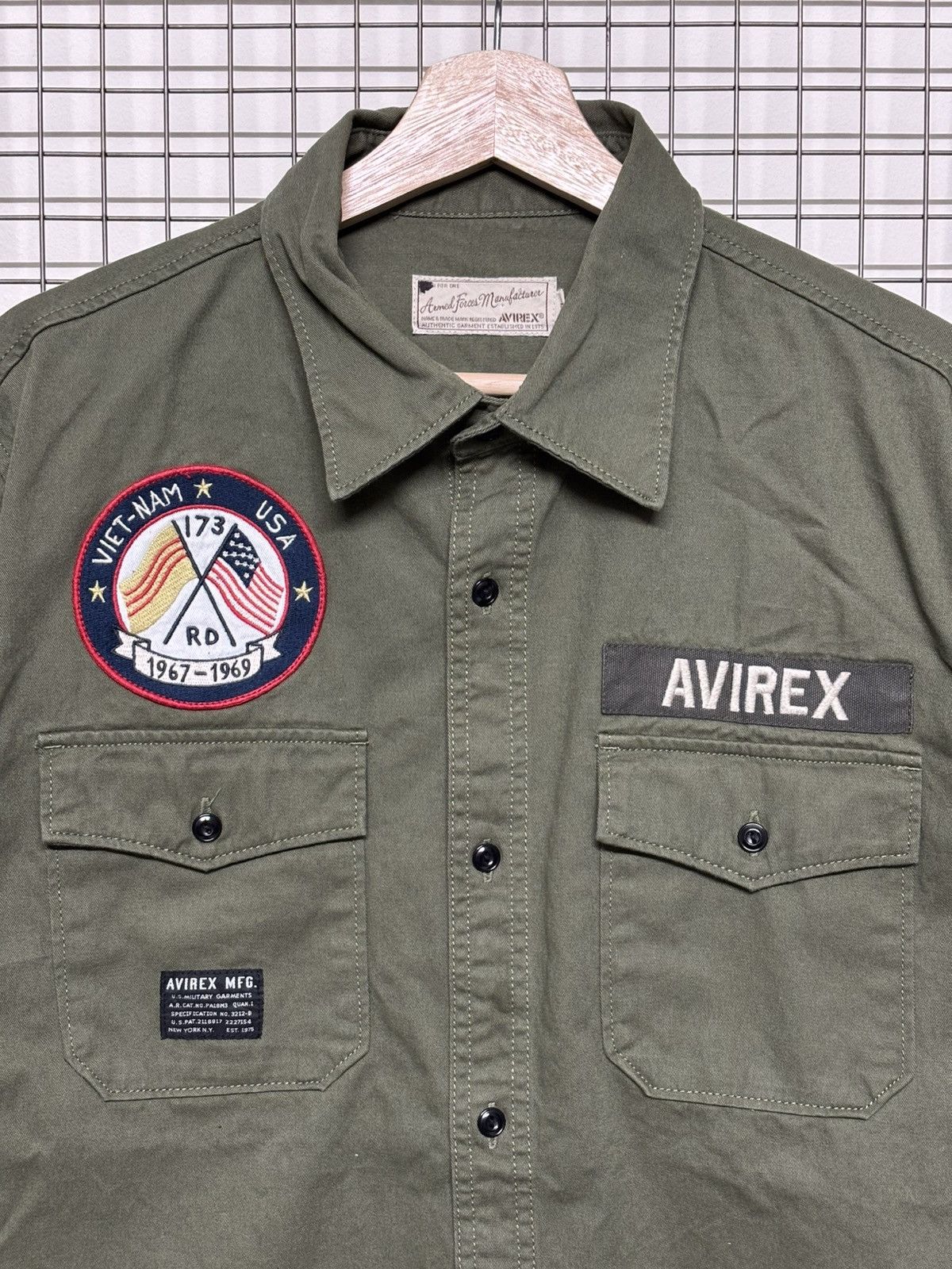 Avirex AVIREX Vietnam War Button up shirt Size US XL / EU 56 / 4 - 5 Thumbnail