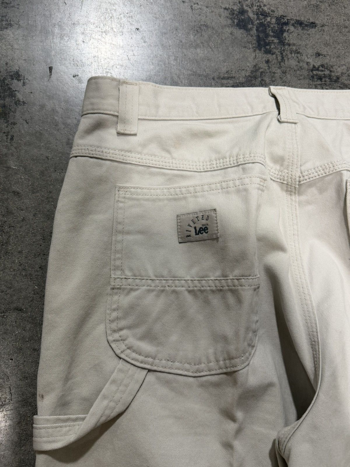 Lee 90s Vintage Lee Riveted Pants 34x28 Size US 34 / EU 50 - 2 Thumbnail