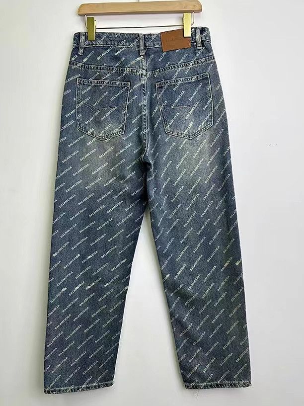 Japanese Brand × Jean Vintage high street letter print loose casual jeans Size US 32 / EU 48 - 6 Thumbnail