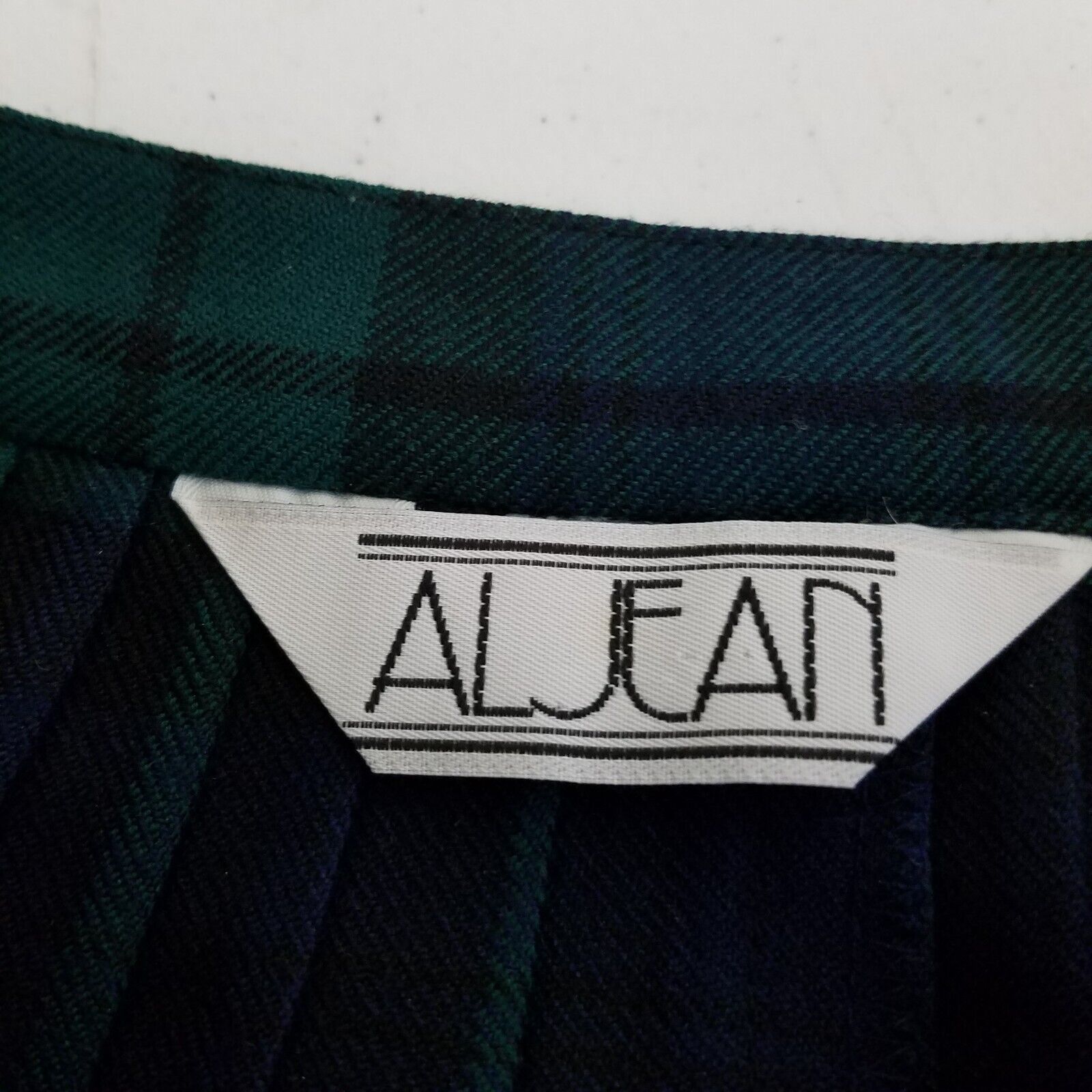 Vintage Vtg Aljean Pleated Wool Tartan Plaid Kilt Wrap Skirt 28in Size 28" / US 6 / IT 42 - 10 Thumbnail