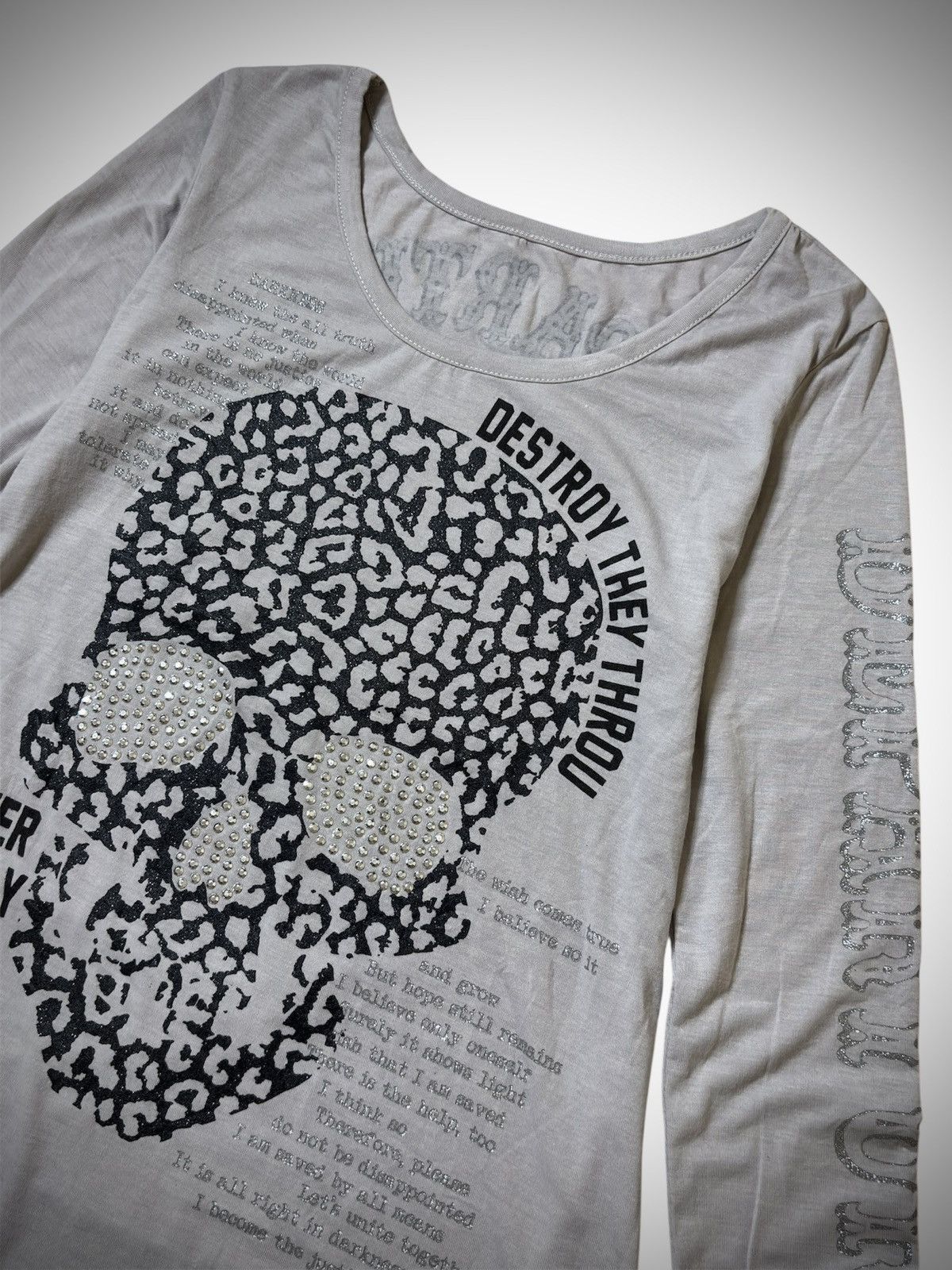 Japanese Brand 2000’s Edge Line - Japanese Archive’s Punk Style T-Shirt Size M / US 6-8 / IT 42-44 - 2 Thumbnail