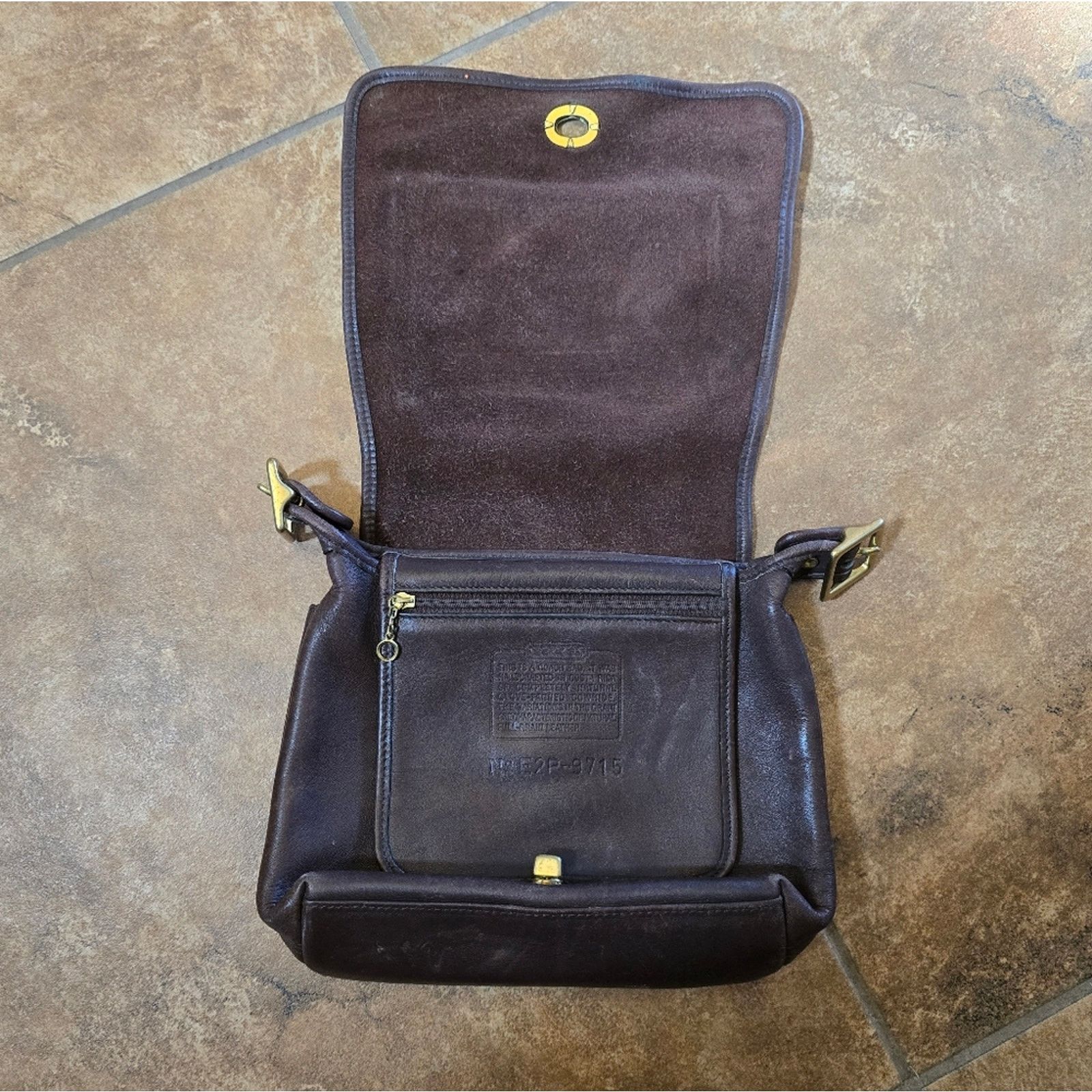 Coach Dark Brown | COACH | Vintage Leather Compartment Crossbody Size ONE SIZE - 4 Thumbnail