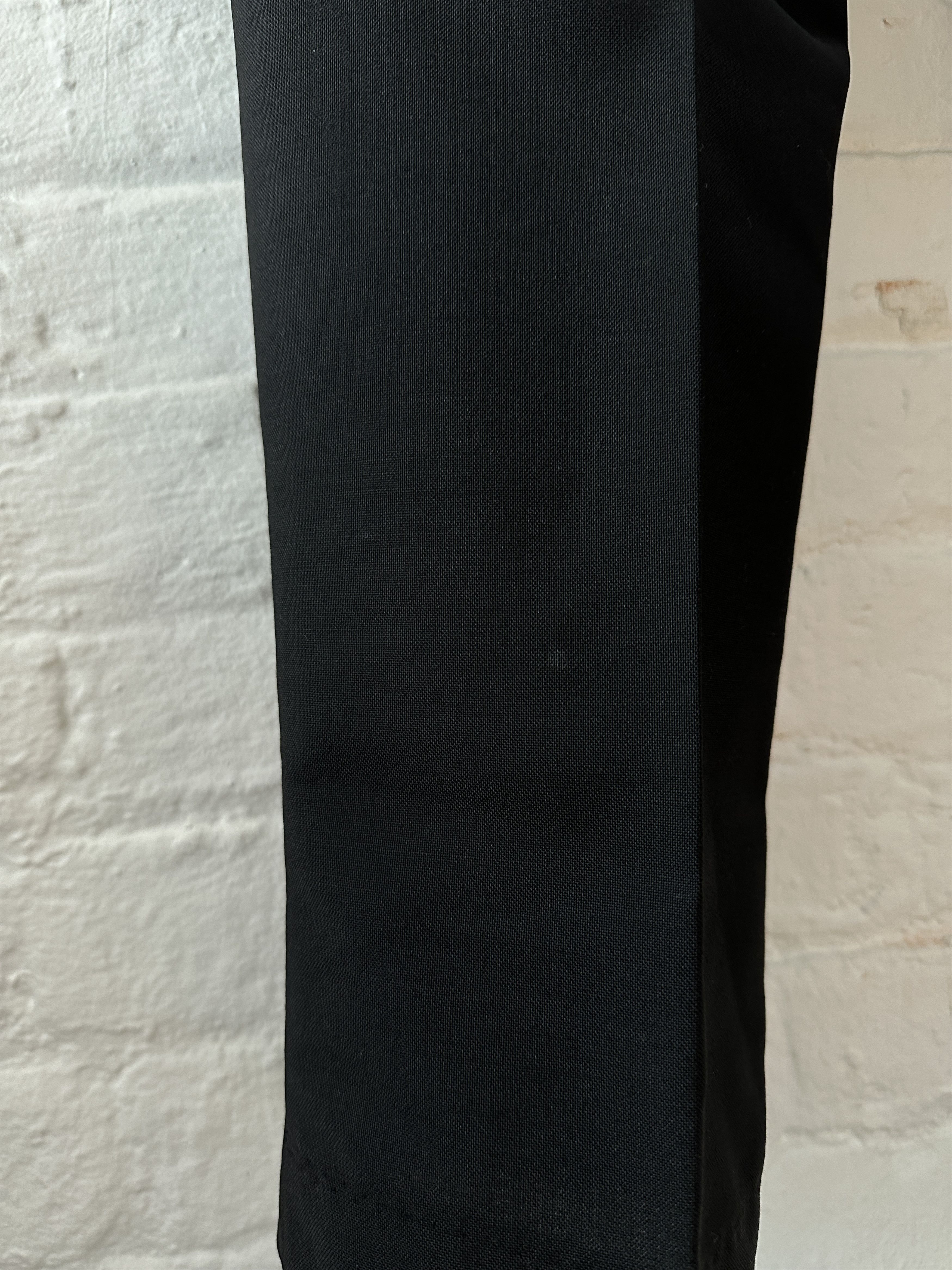 Acne Studios Wool/Mohair Pleated Trousers in Black, Men's (Size 30) — image 5 of 6