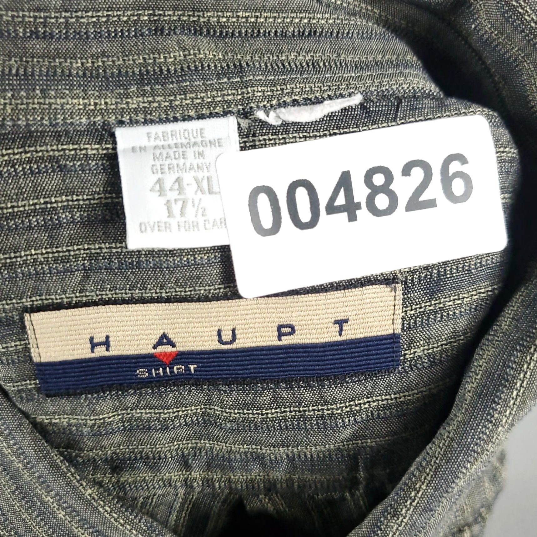 Vintage VINTAGE Haupt Germany Gray Striped Shirt Men 17.5 Regular Button-Down Collar Long Sleeve Mens Size 17.5 Gray Striped Button-Up Shirt Germany Men Size US XL / EU 56 / 4 - 8 Thumbnail