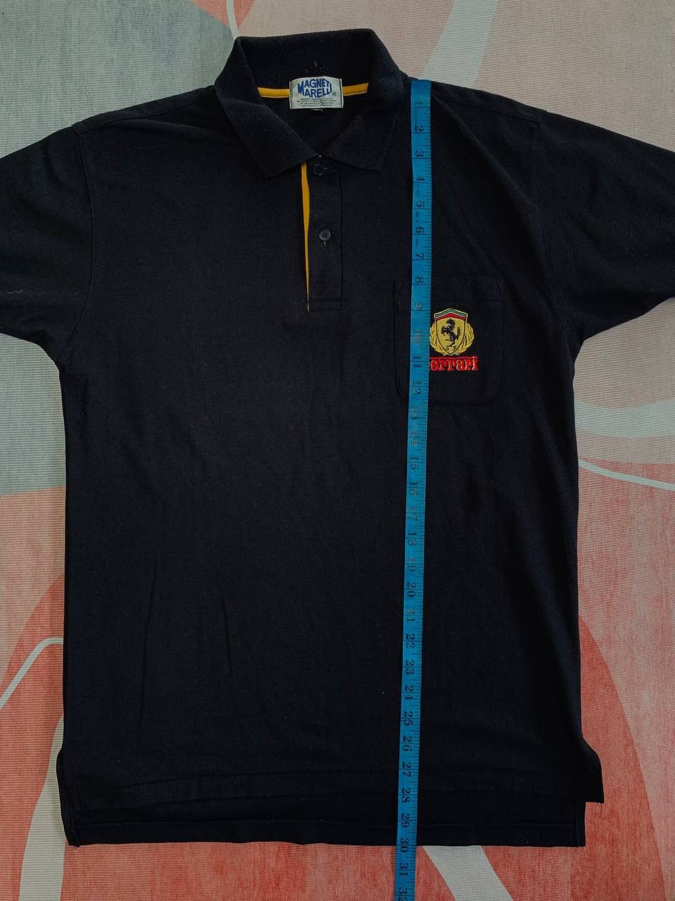 Ferrari Vintage FERRARI Embroidered Logo Pocket Long Sleeve Polo Tee Size US M / EU 48-50 / 2 - 10 Thumbnail