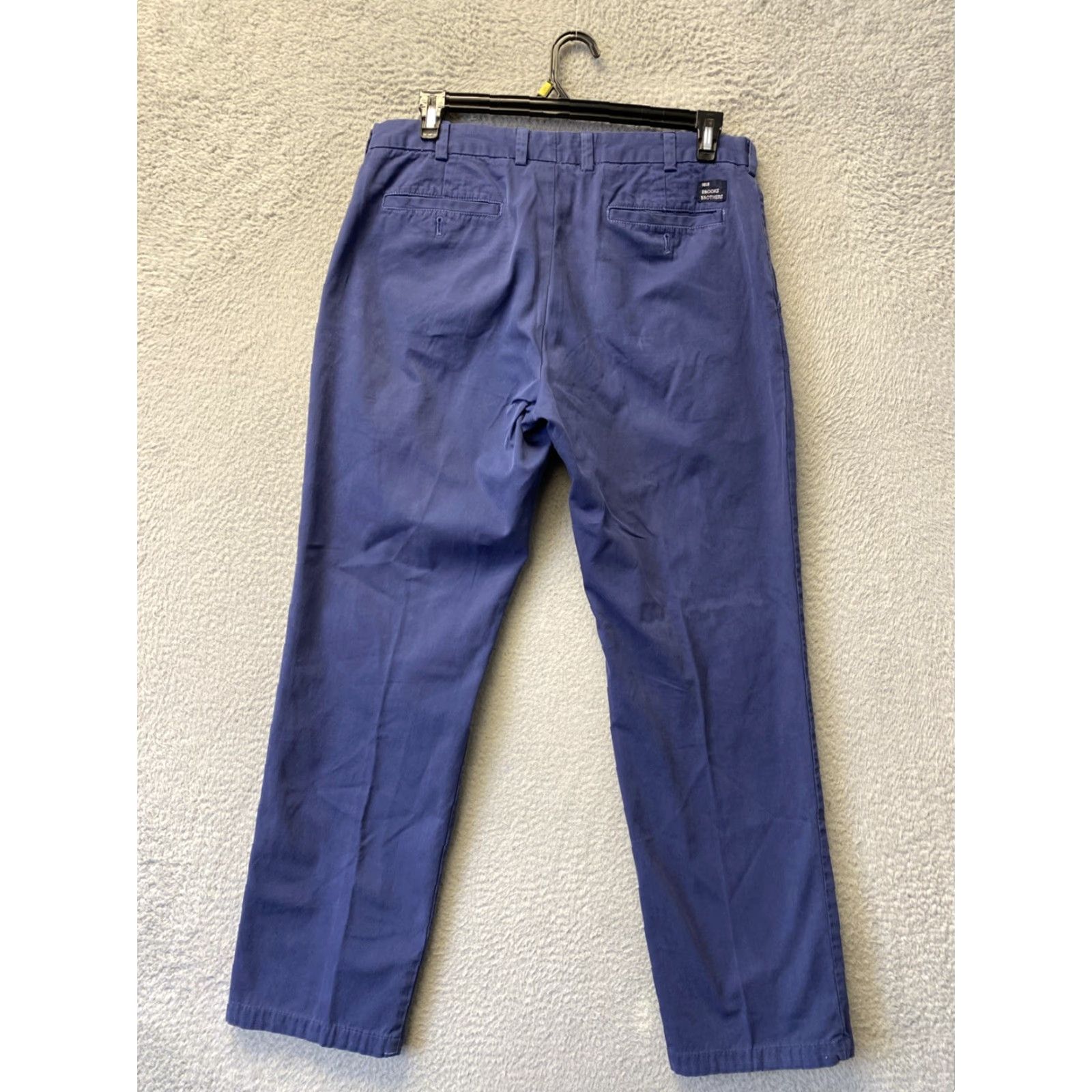 Brooks Brothers Brooks Brothers Chino Pants Mens 36x32 Blue Dress Slacks Flat Front Zip Solid Cotton 32 Inseam Straight Leg Preppy Vintage: No Size US 36 / EU 52 - 6 Thumbnail