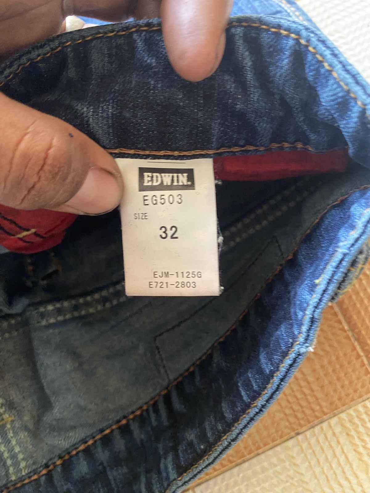 Edwin × PPFM × Vintage Vintage edwin blue trip skinny denim Size US 32 / EU 48 - 12 Thumbnail