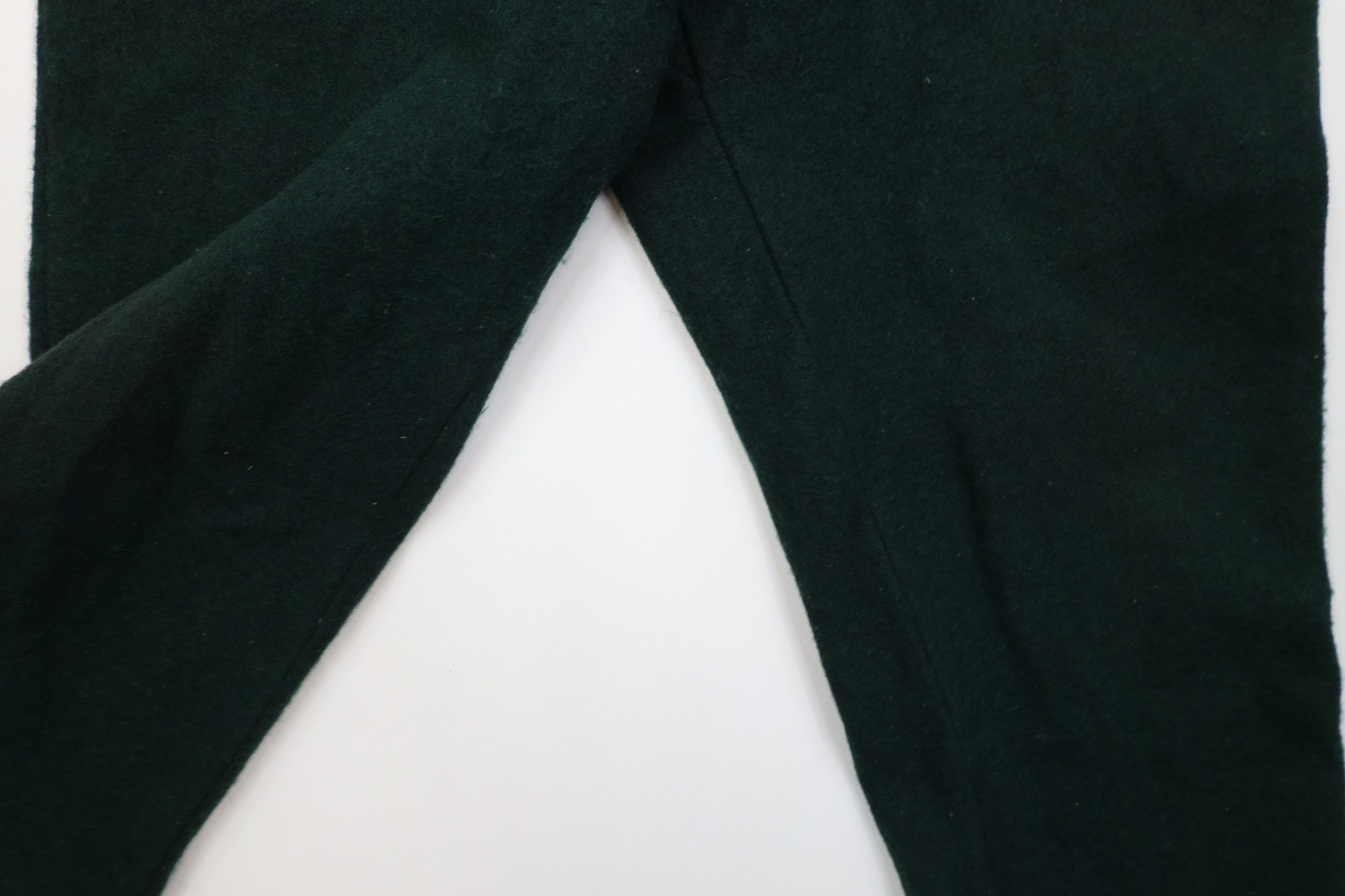 Vintage Vintage 70s Streetwear Wool Wide Leg Pants Green USA Size US 34 / EU 50 - 5 Thumbnail