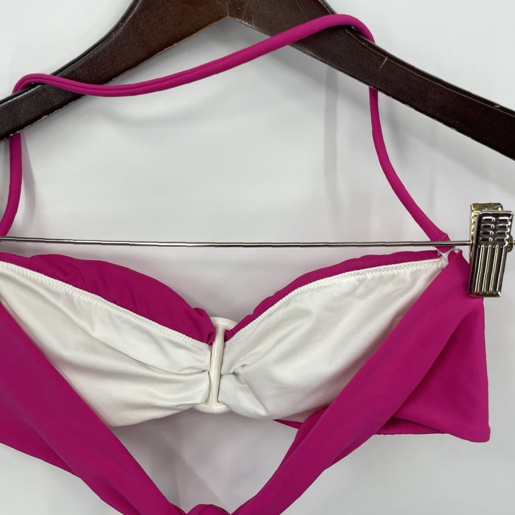 Victoria's Secret Victoria's Secret Bikini Top Women Small Pink Halter 90s Beach Swimwear Vacation Size S / US 4 / IT 40 - 3 Thumbnail