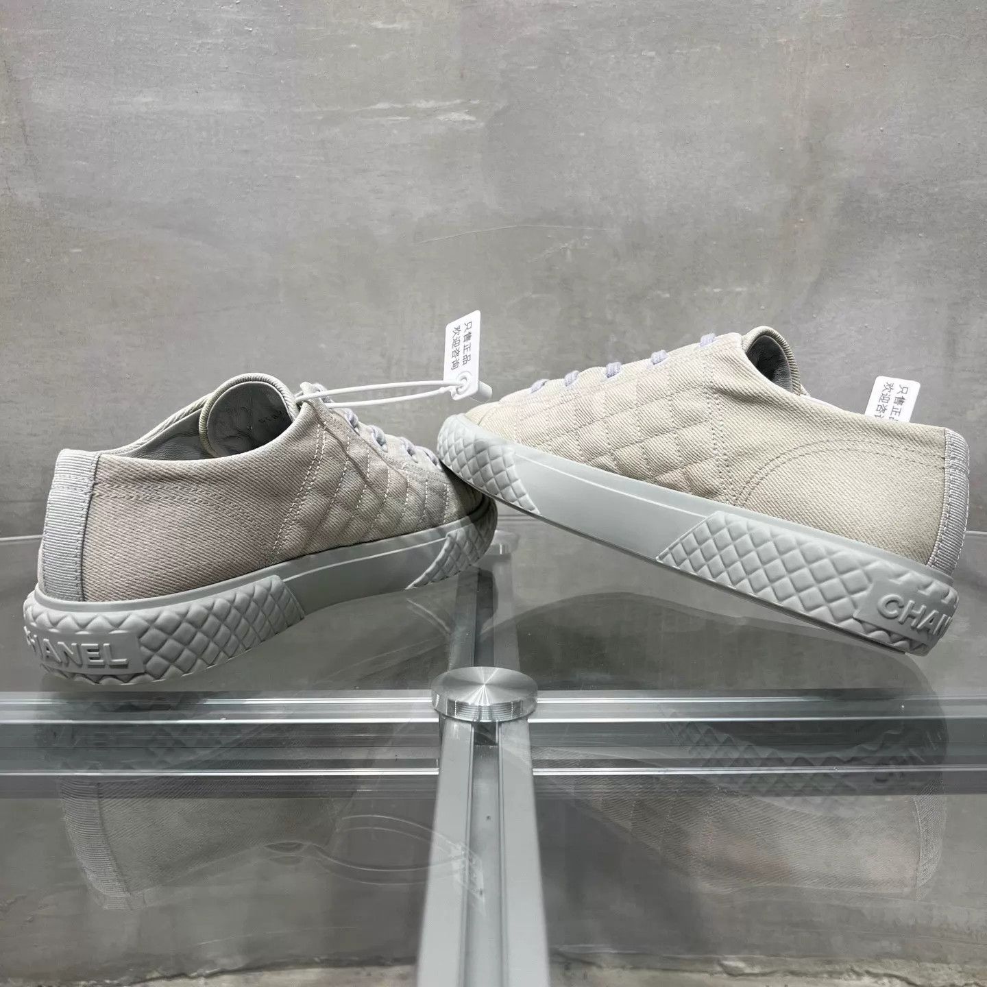 Chanel Chanel Embossed Double C Cookie Shoes 37.5 YH26999 Size US 7 / IT 37 - 5 Thumbnail