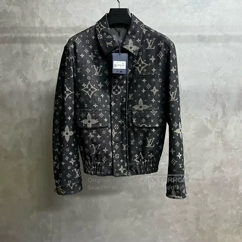 Louis Vuitton Louis Vuitton Black Gypsophila Splash Logo Full Printed Si Size US S / EU 44-46 / 1 - 1 Thumbnail
