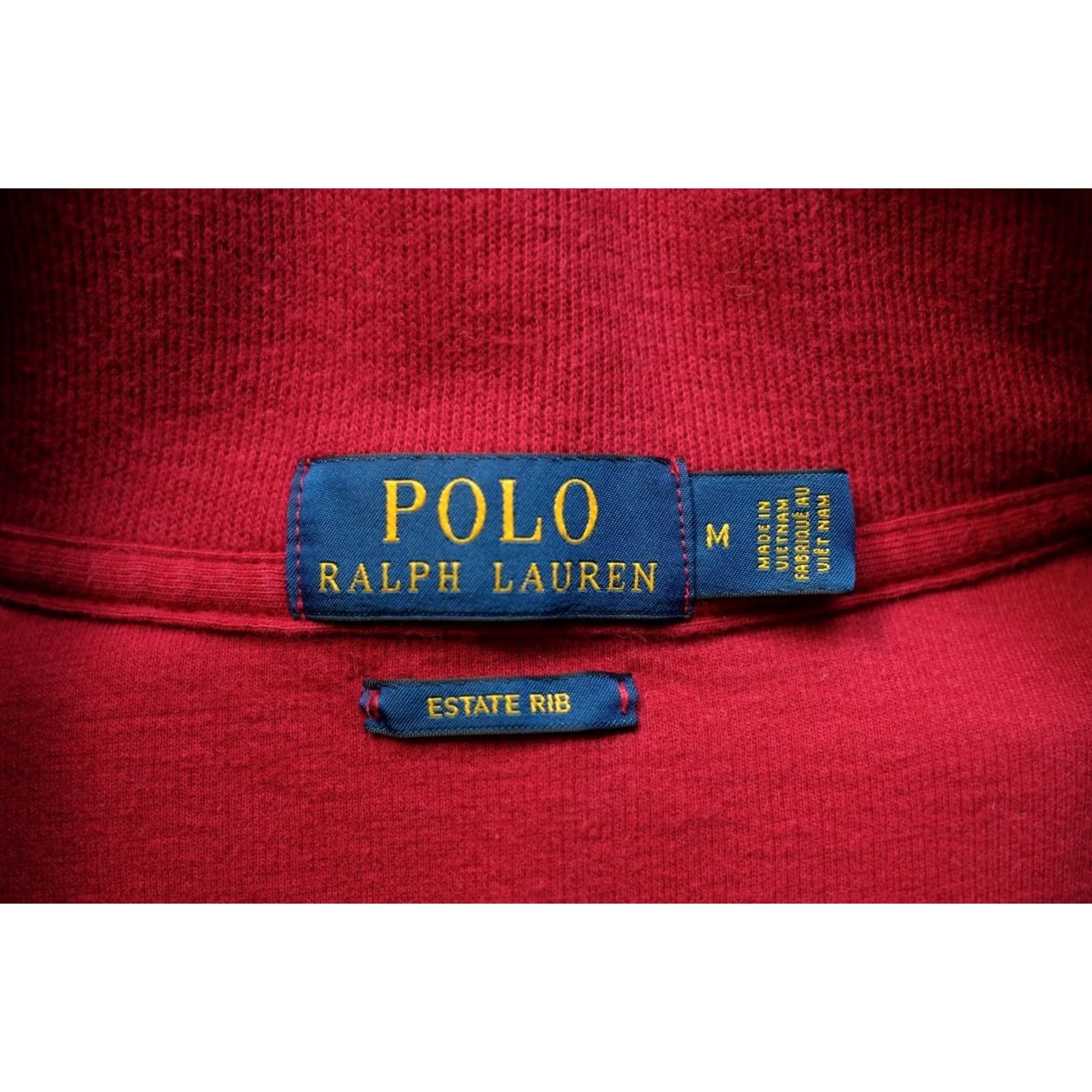 Polo Ralph Lauren VINTAGE Ralph Lauren Polo 1/4 ZIP Sweatshirt Embroidered Red M Men Shirt Size US M / EU 48-50 / 2 - 6 Thumbnail