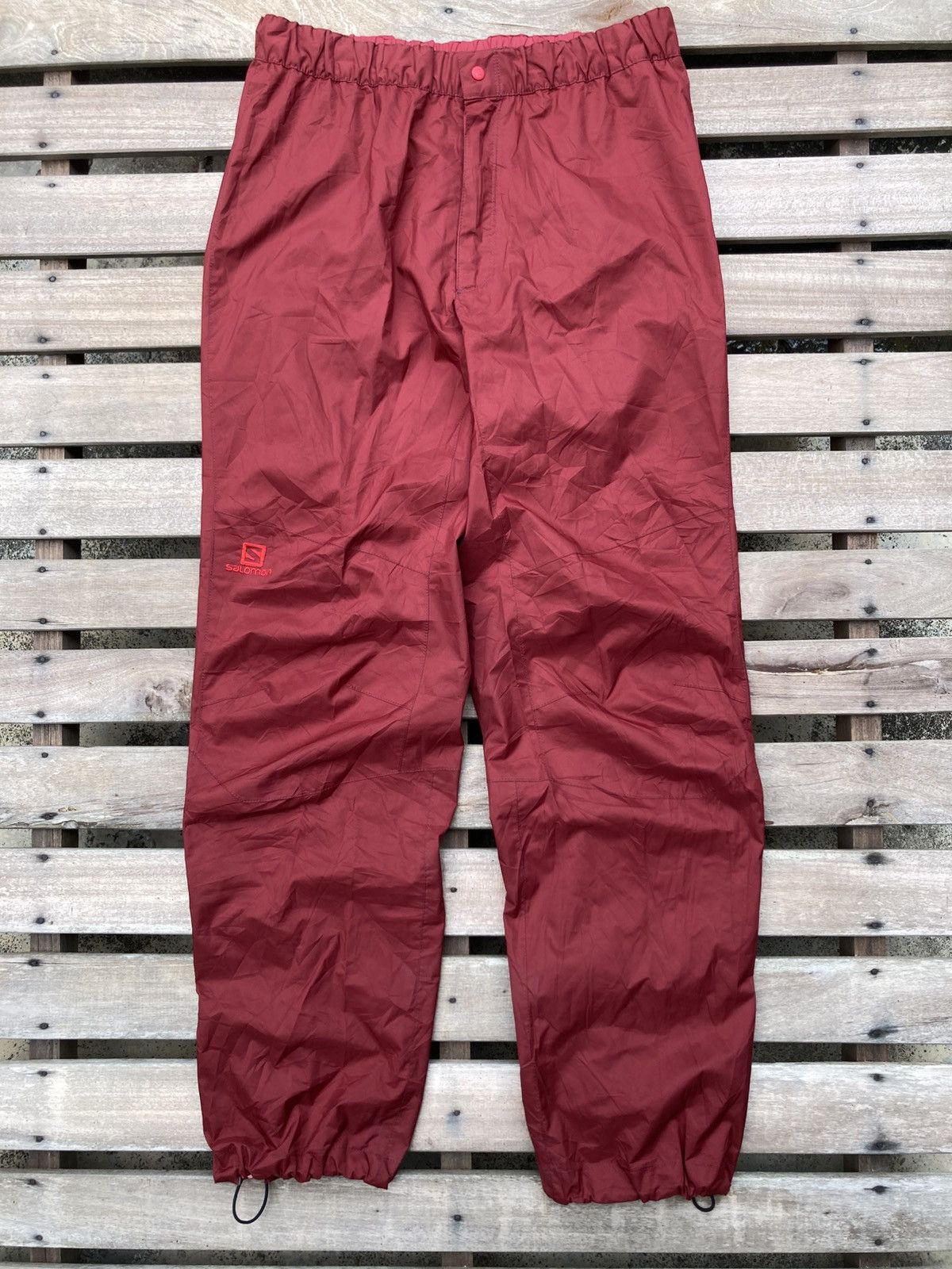 Salomon Salomon Maroon Polyester Track Insulated Thermal Pants Size US 32 / EU 48 - 19 Thumbnail
