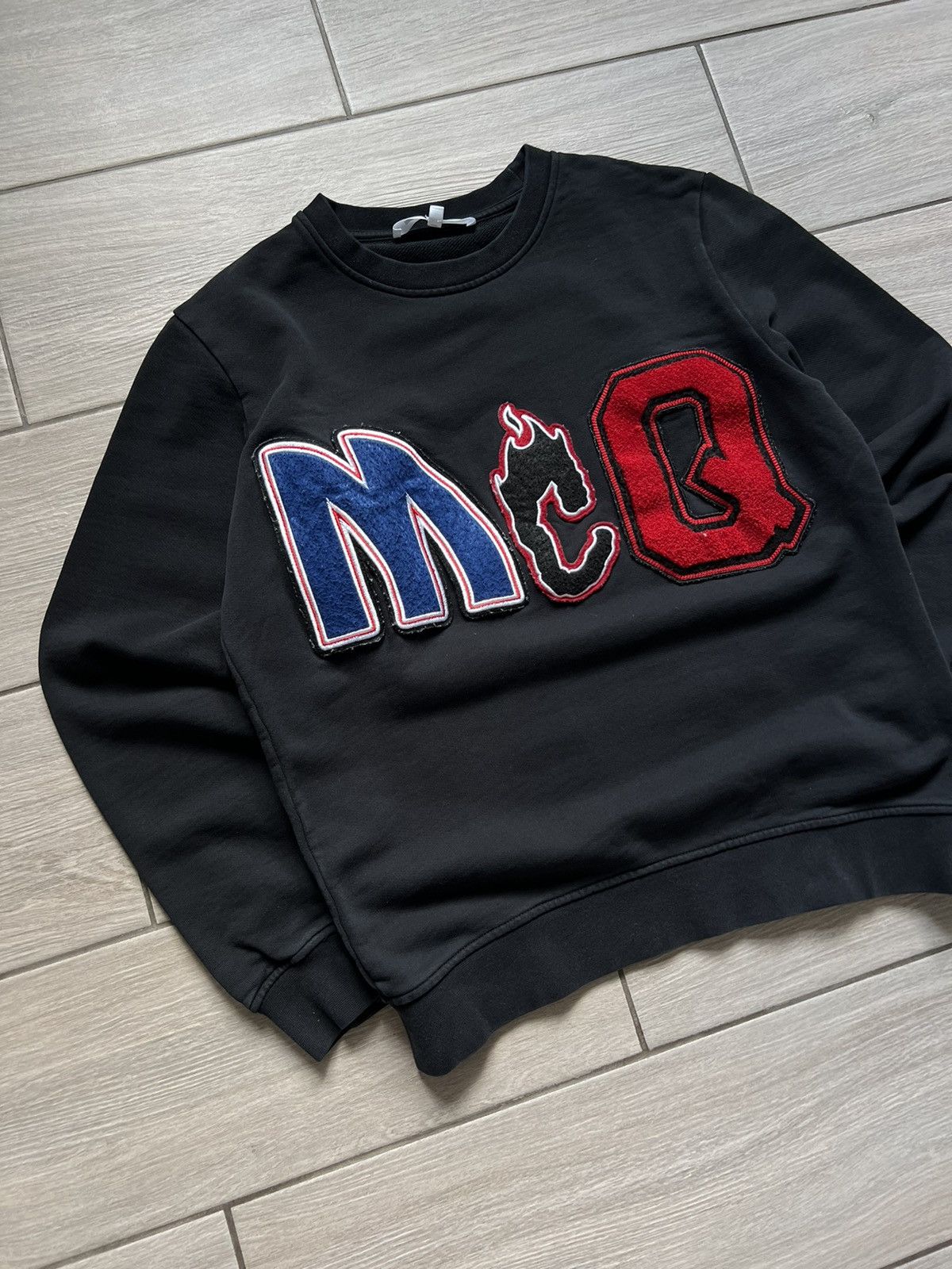 Alexander McQueen McQ Alexander McQueen Black Sweatshirt Type Logo Size US S / EU 44-46 / 1 - 2 Thumbnail