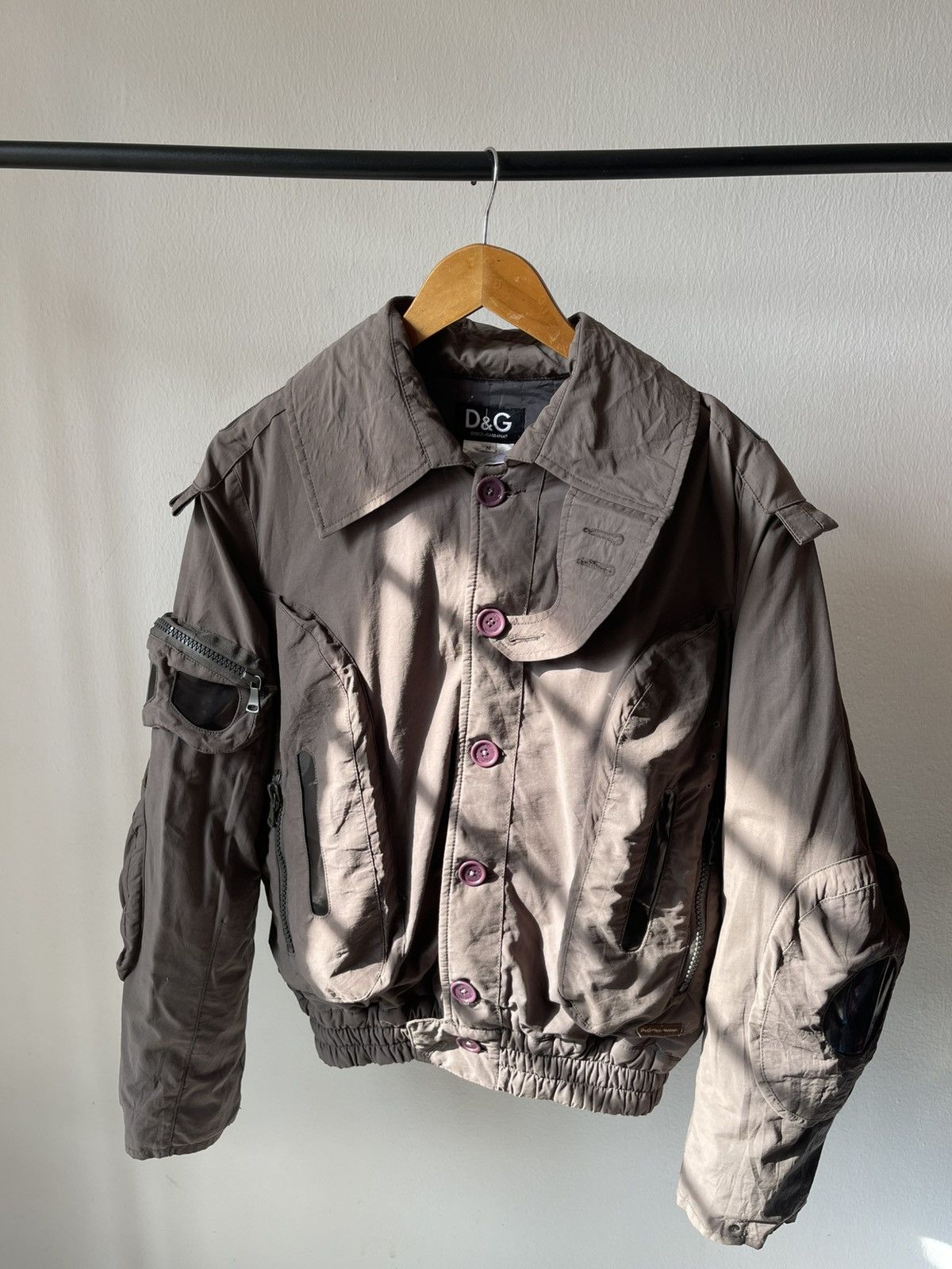 Vintage Dolce & Gabbana Bomber Flight Jacket 97 Size US L / EU 52-54 / 3 - 8 Thumbnail