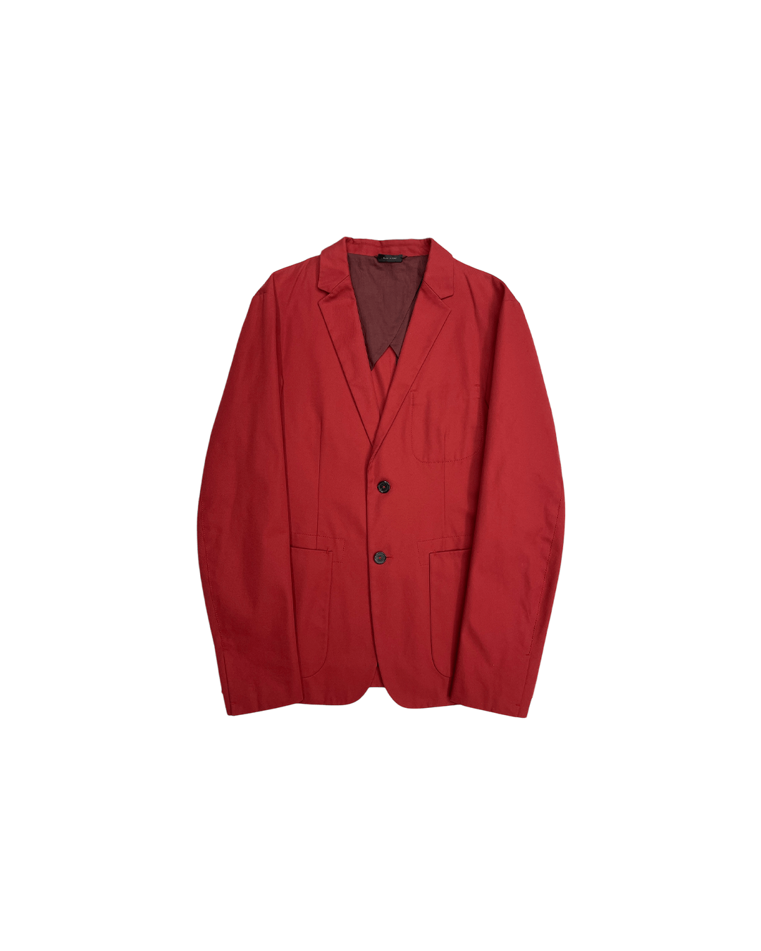 Jil Sander Jil Sander by Jil Sander SS13 Red Blazer Jacket Size US M / EU 48-50 / 2 - 1 Thumbnail
