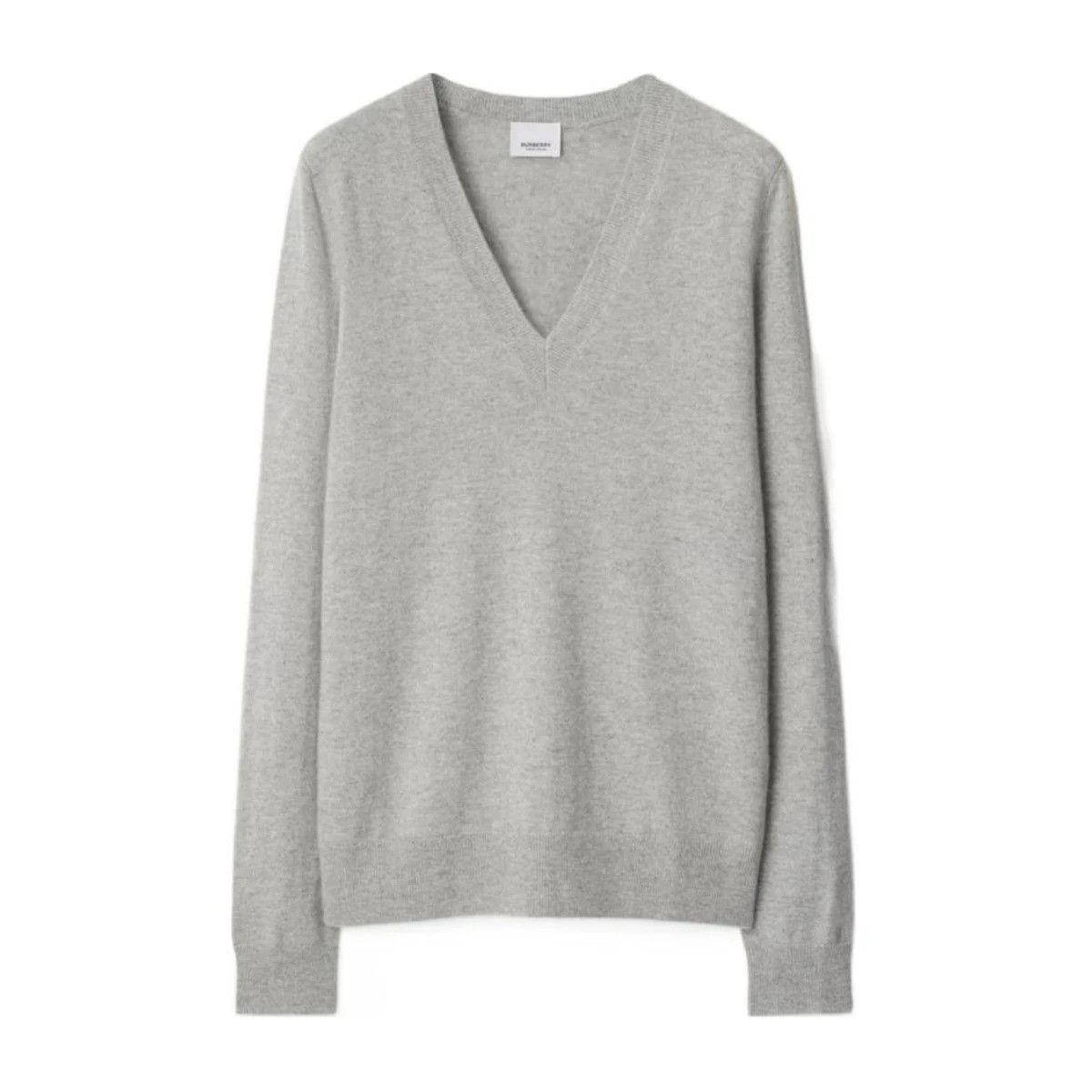 Burberry o1w1db10426 V-Neck Sweater in Grey Size S / US 4 / IT 40 - 1 Preview