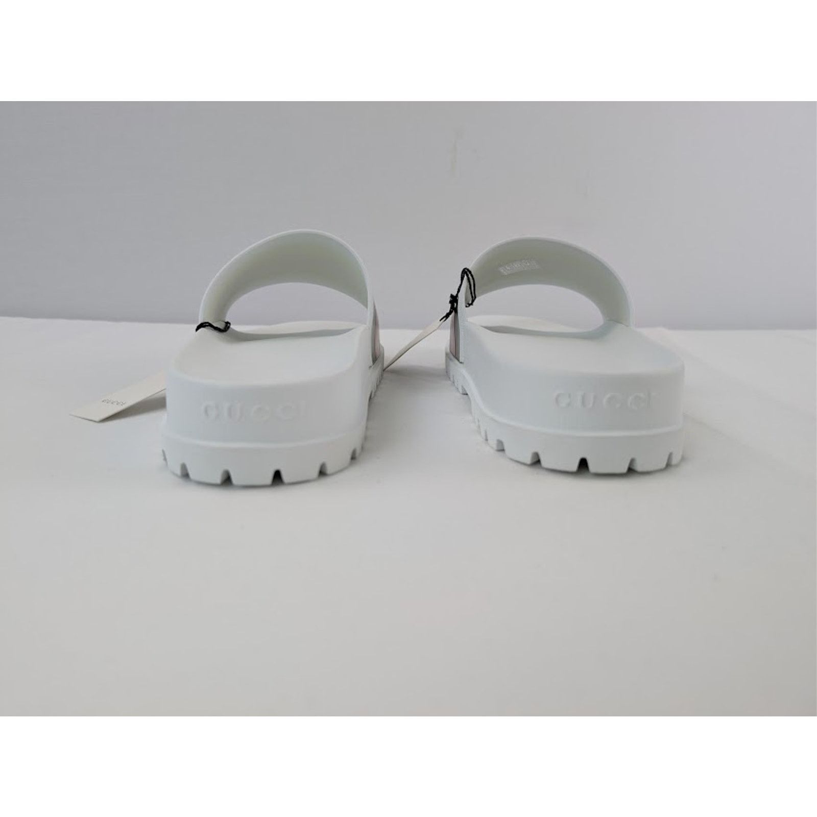 Gucci o1rshd1 13 Gucci-13.5 US / Web Slide Sandal in Great White Size US 14 / EU 47 - 11 Thumbnail