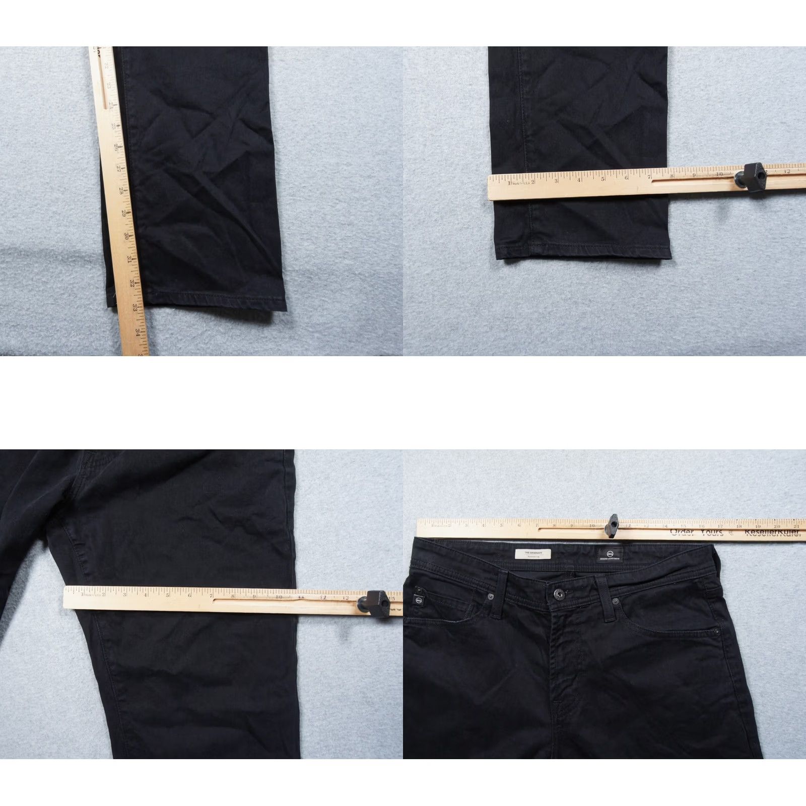 Vintage AG Adriano Goldschmied Pants Mens 32x32 Black Chino The Graduate Tailored Leg Adult Size US 32 / EU 48 - 8 Thumbnail
