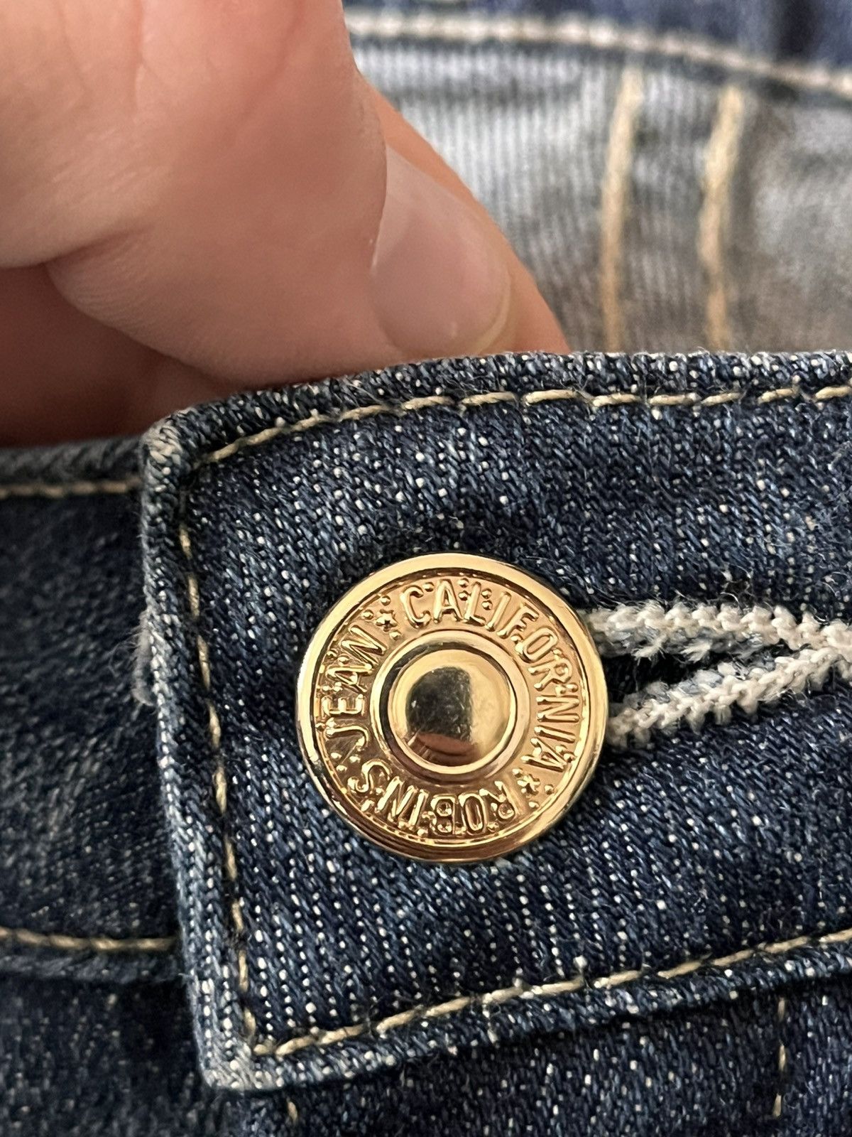 Robins Jeans Vintage Robins Jean Pants Big Logo Jeans Rare Luxury Flared Size 29" - 9 Thumbnail