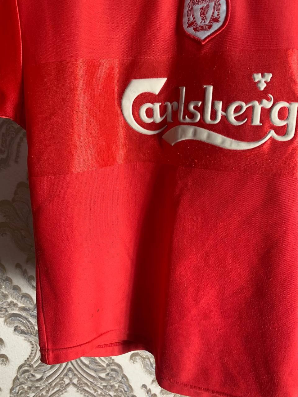 Reebok × Vintage VERY RARE REEBOK FC LIVERPOOL ENGLAND SOCCER JERSEY RETRO Size US XXS / EU 40 - 4 Thumbnail