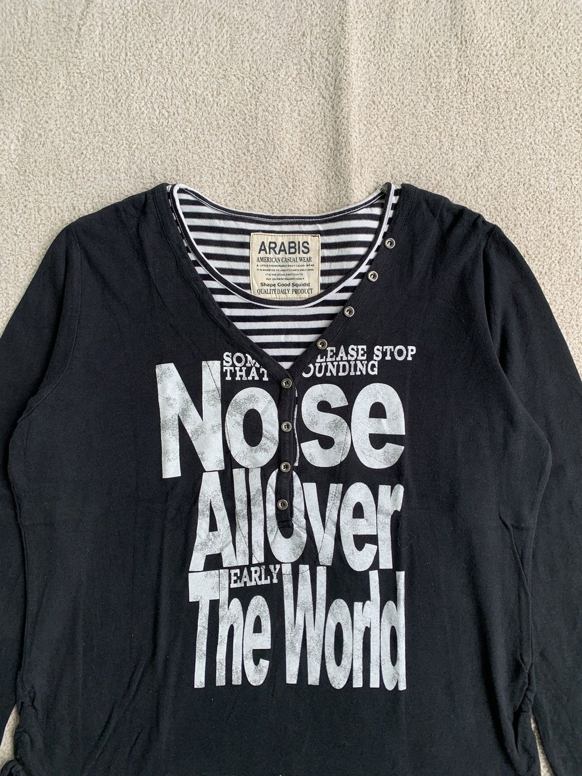 Hysteric Glamour × If Six Was Nine × Japanese Brand Arabis double layer Immortal poem Long sleeve Size US L / EU 52-54 / 3 - 2 Thumbnail