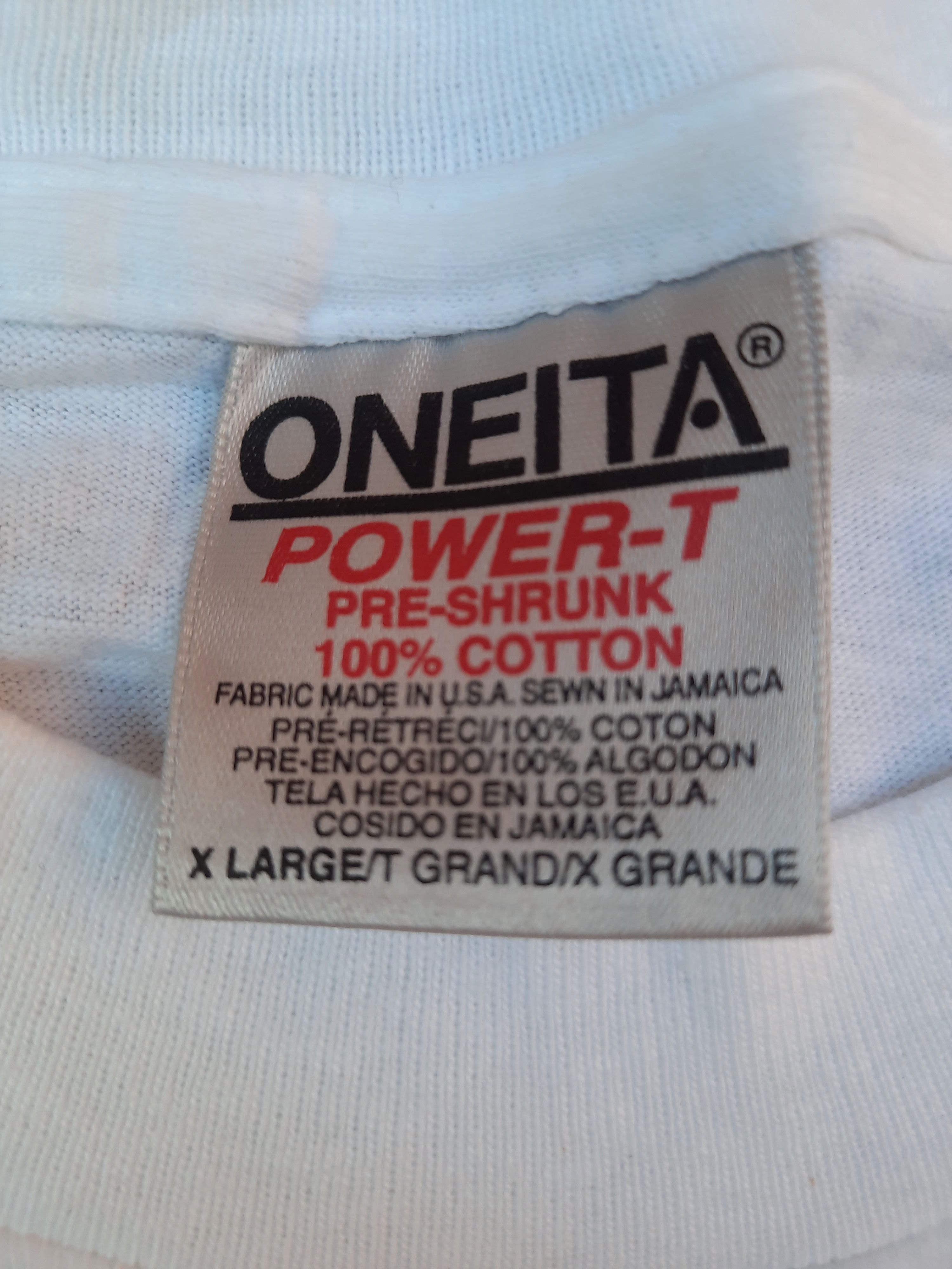Band Tees 90s Buju Banton Til shiloh USA Dancehall Oneita Signed Rare Size US XL / EU 56 / 4 - 6 Thumbnail