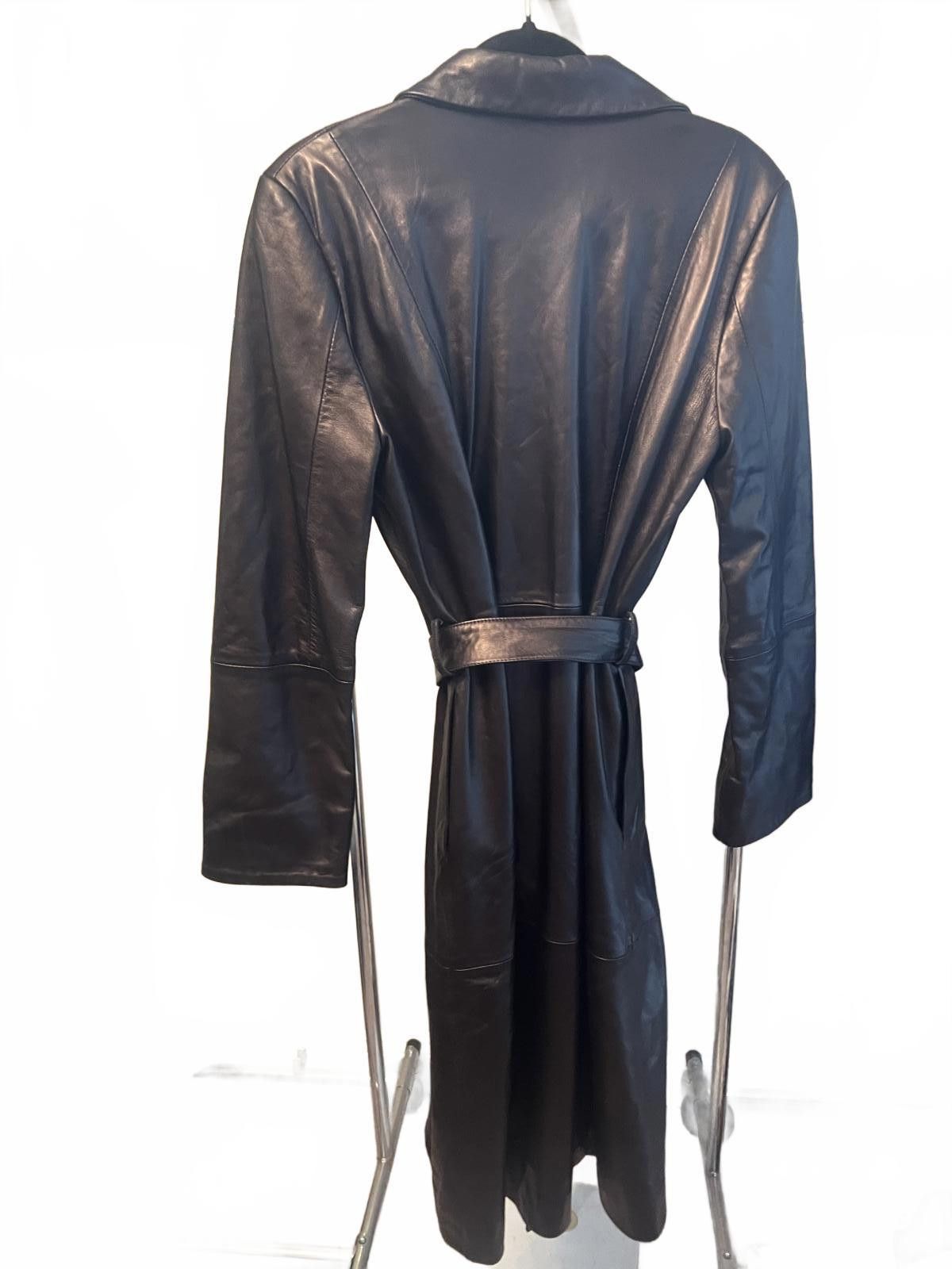 Emiliano Rinaldi Rizal Bronze Vintage Lamb Leather Women's Trench Coat sz 42 Size L / US 10 / IT 46 - 3 Thumbnail