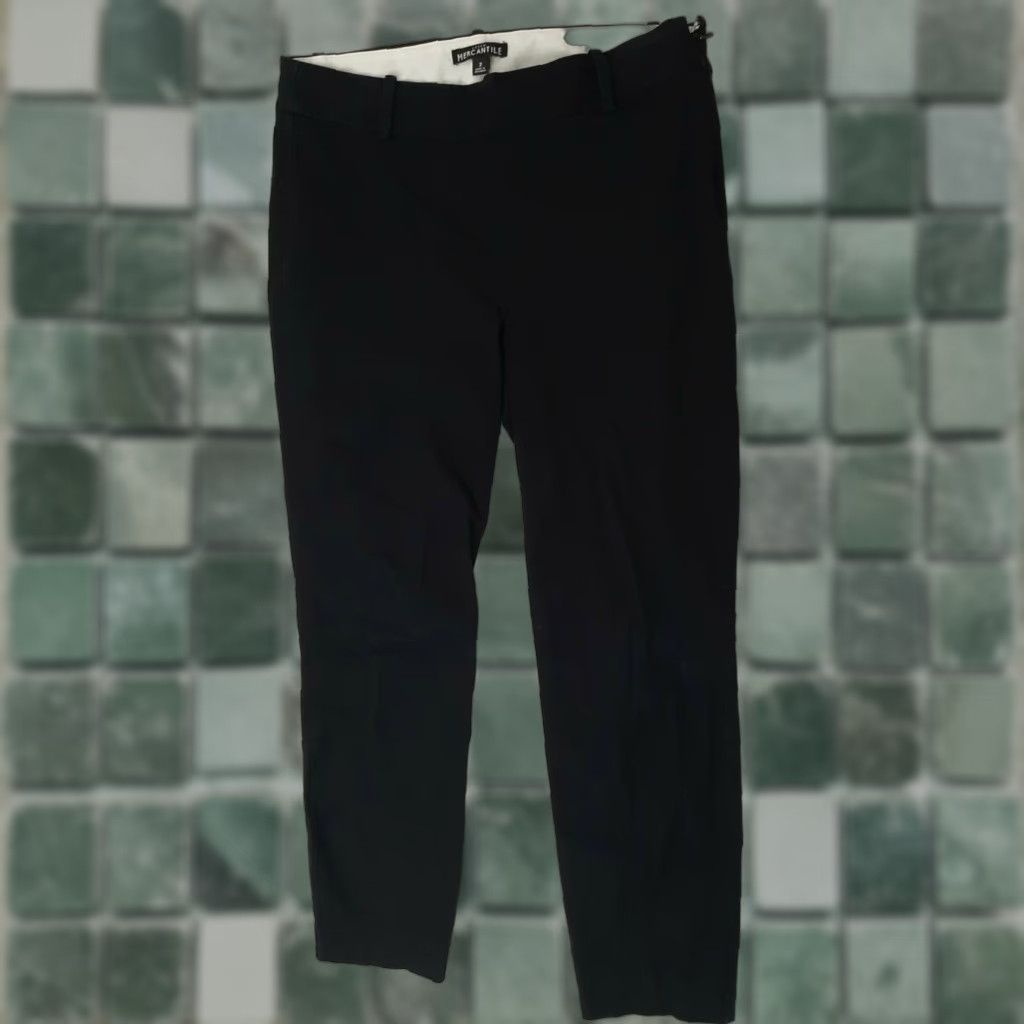 J.Crew J.CREW Merchantile Pants Women’s 2 Black Dress Pants Pull-On Tapered 24in Inseam Holiday Womens Regular Size 26" / US 2 / IT 38 - 1 Thumbnail